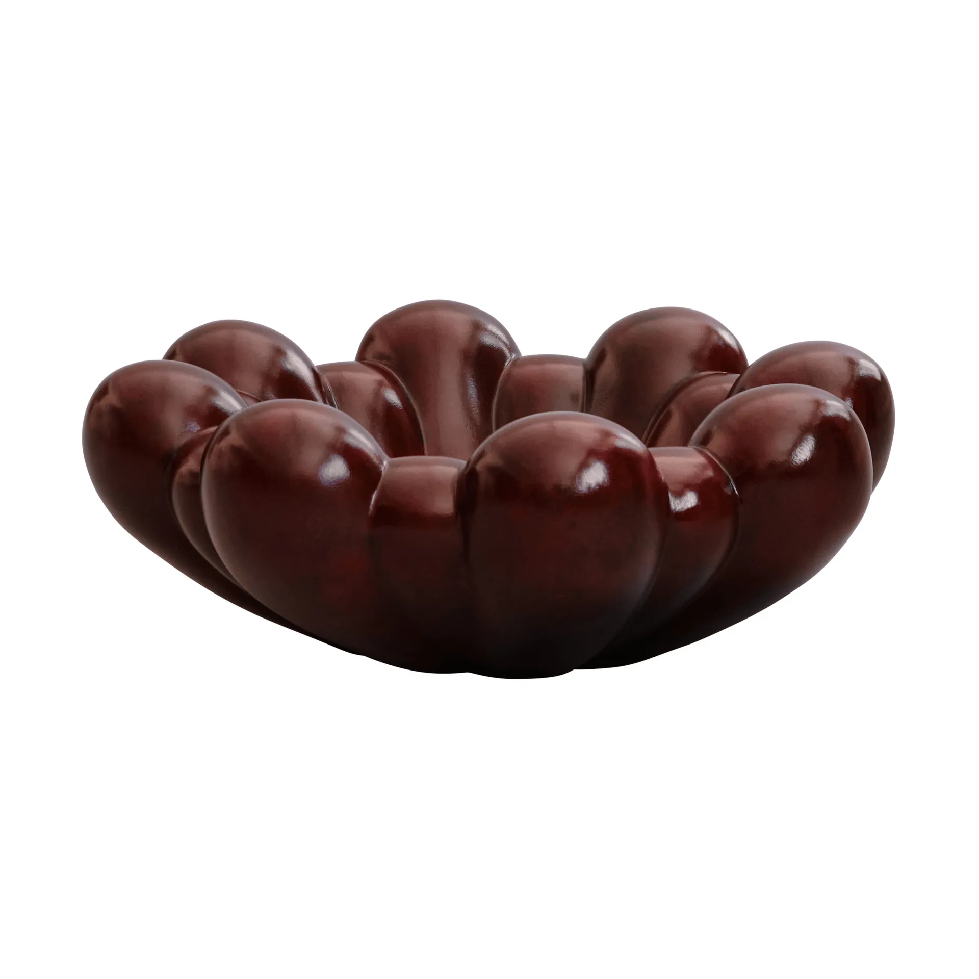 Bandeja grande Bloom Tray, Maroon 101 Copenhagen
