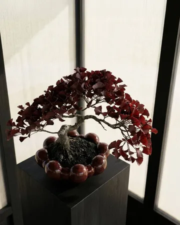 Bandeja grande Bloom Tray - Maroon - 101 Copenhagen