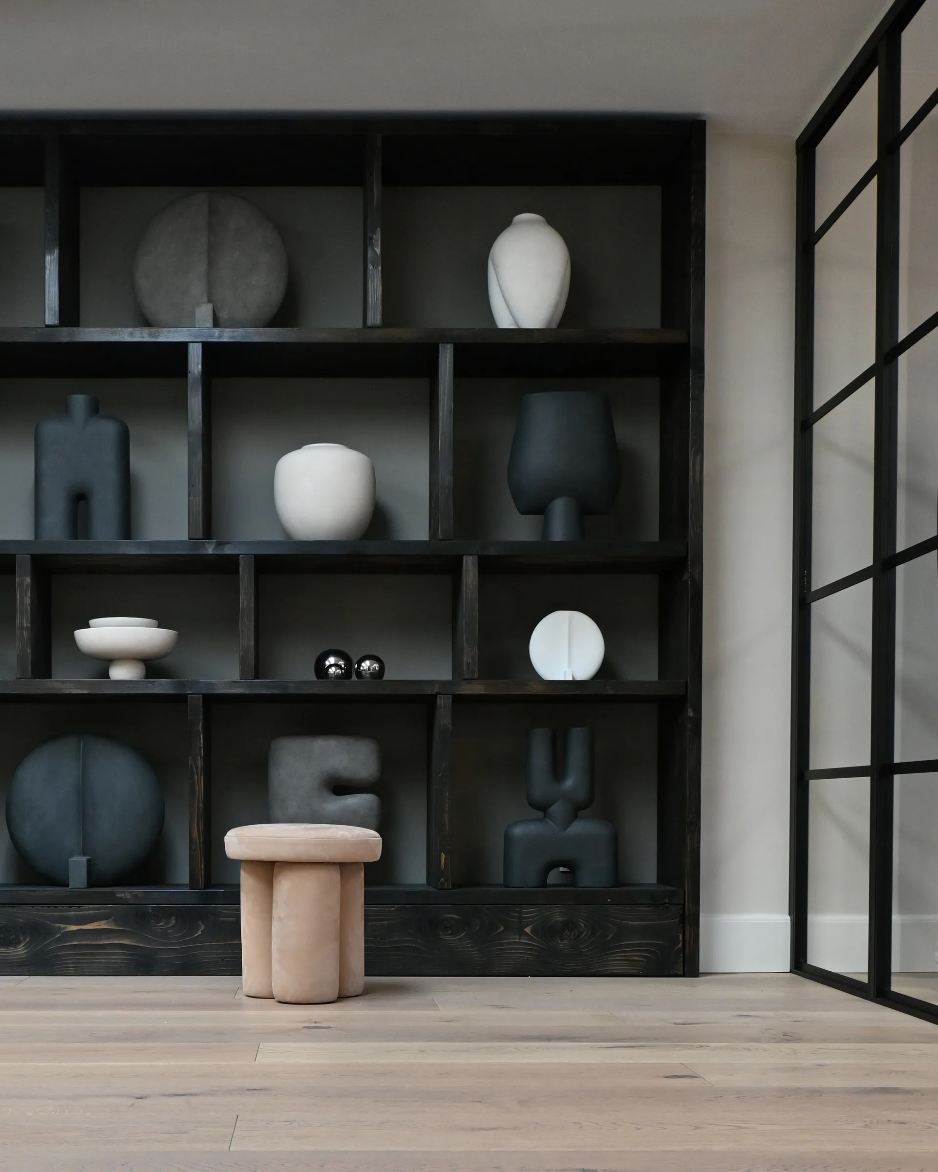 Big Foot banquinho Ø38x43 cm, Couro 101 Copenhagen