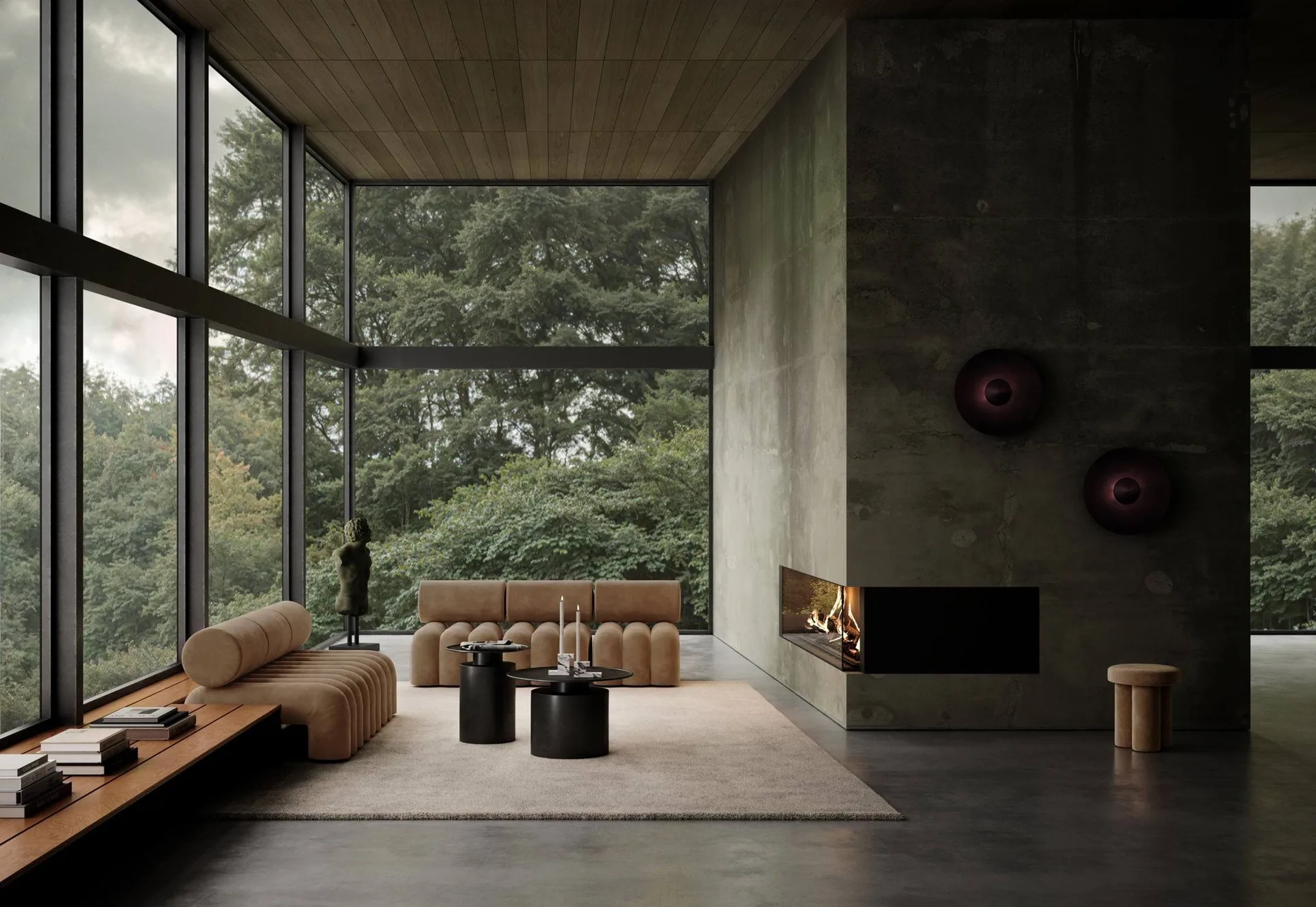 Big Foot banquinho Ø38x43 cm, Deserto 101 Copenhagen
