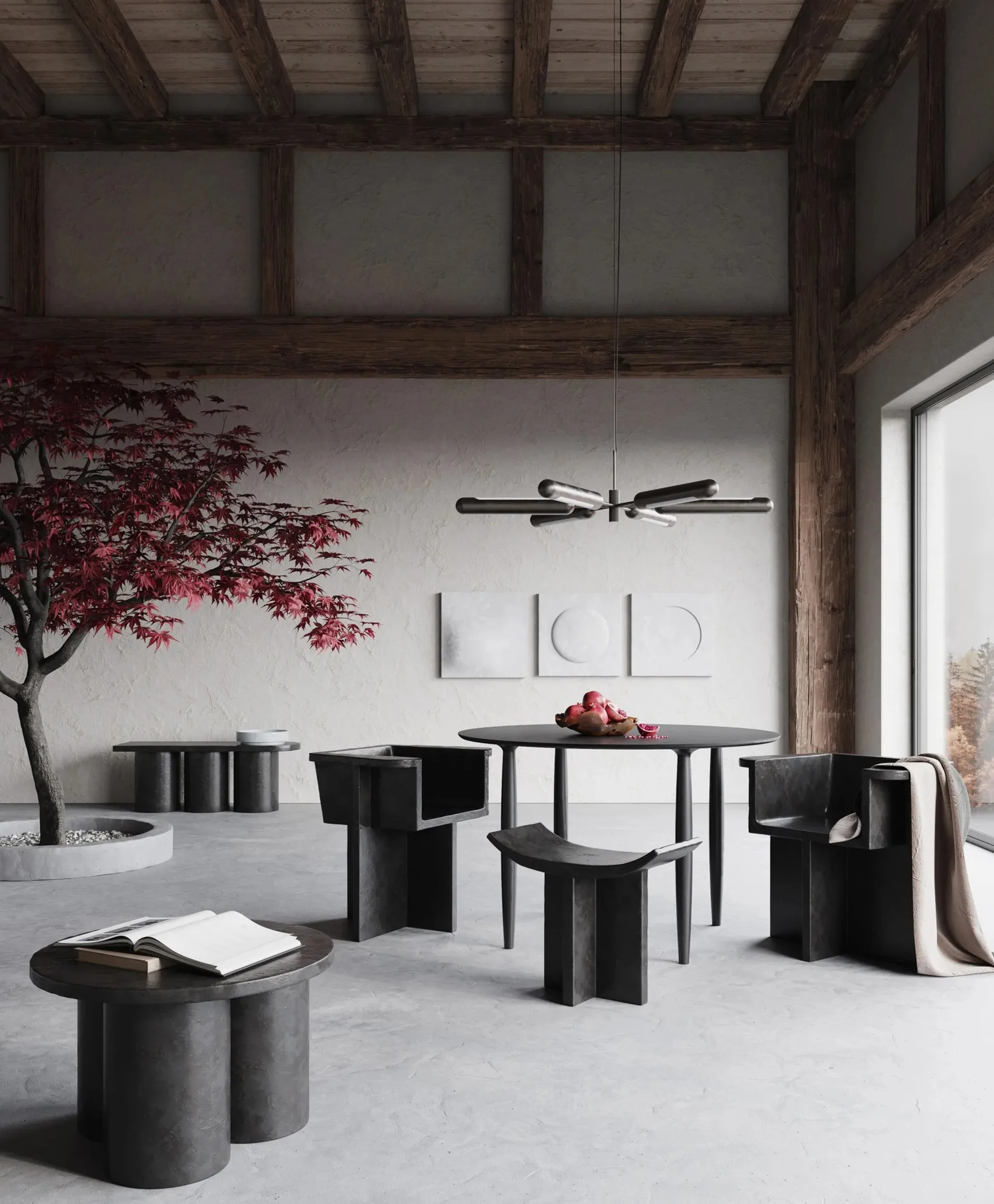 Big Foot mesa de apoio baixa Ø65 cm, Café 101 Copenhagen