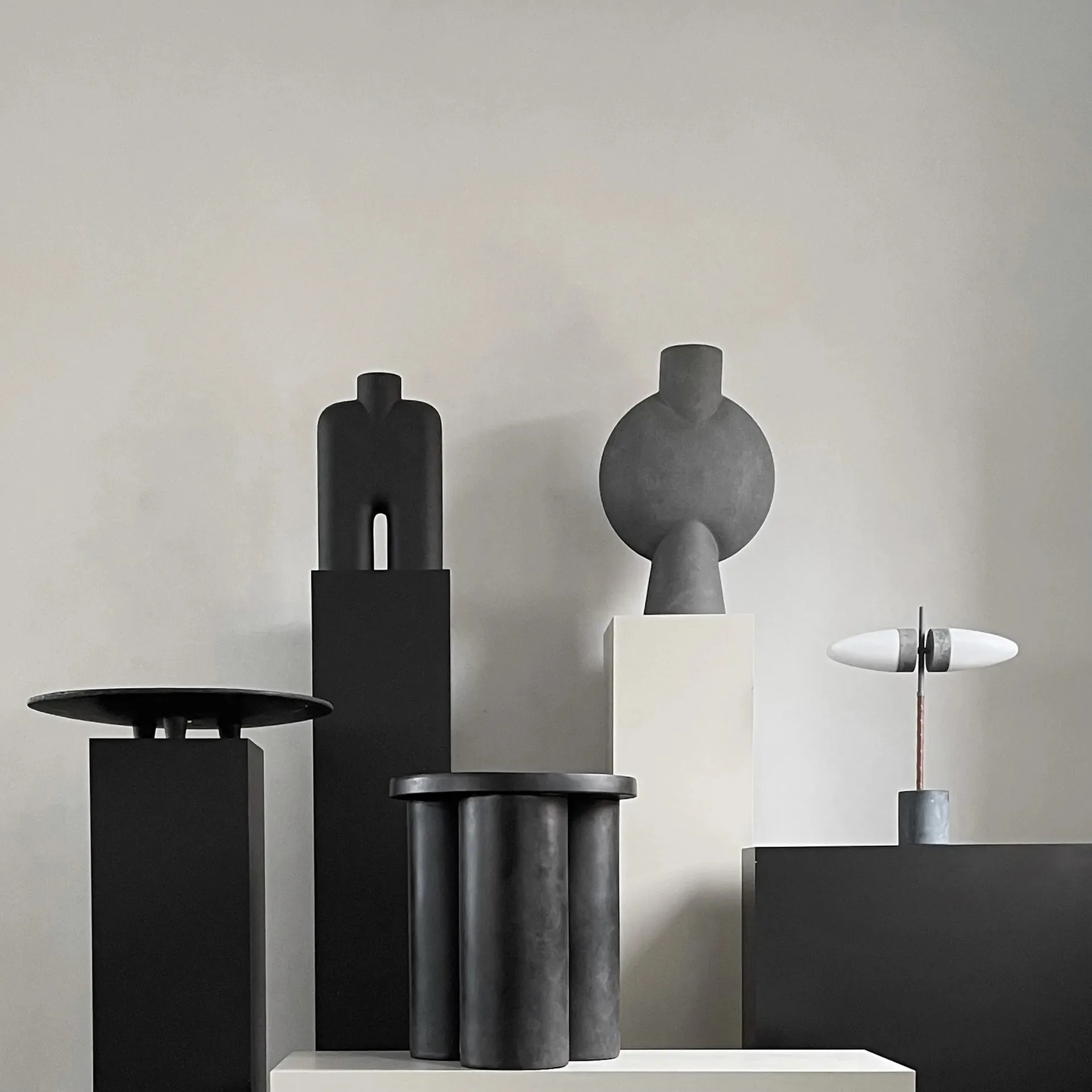 Big Foot mesa de centro - alto Ø45 cm, Café 101 Copenhagen