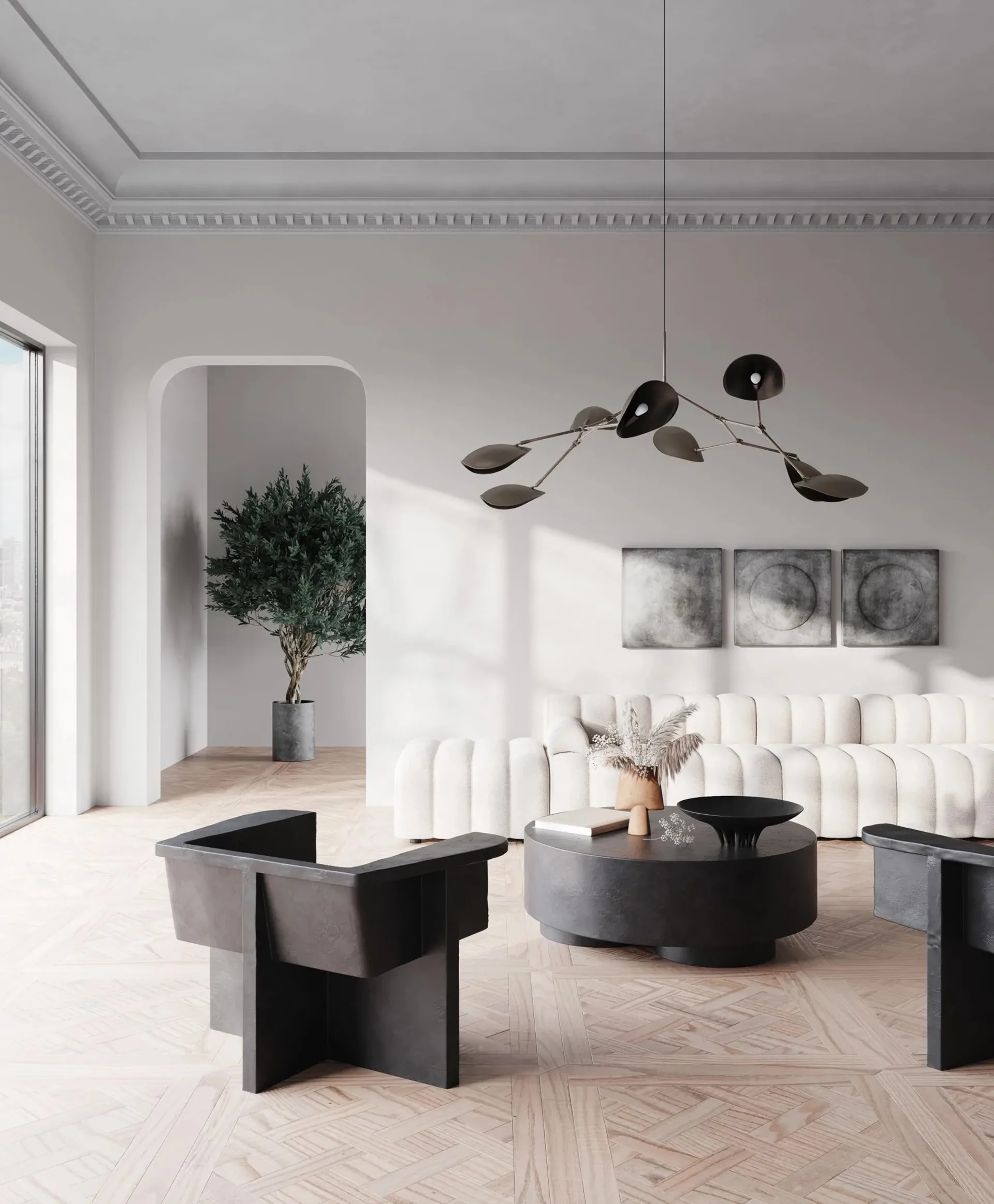 Big Foot mesa de centro grande Ø110 cm, Café 101 Copenhagen