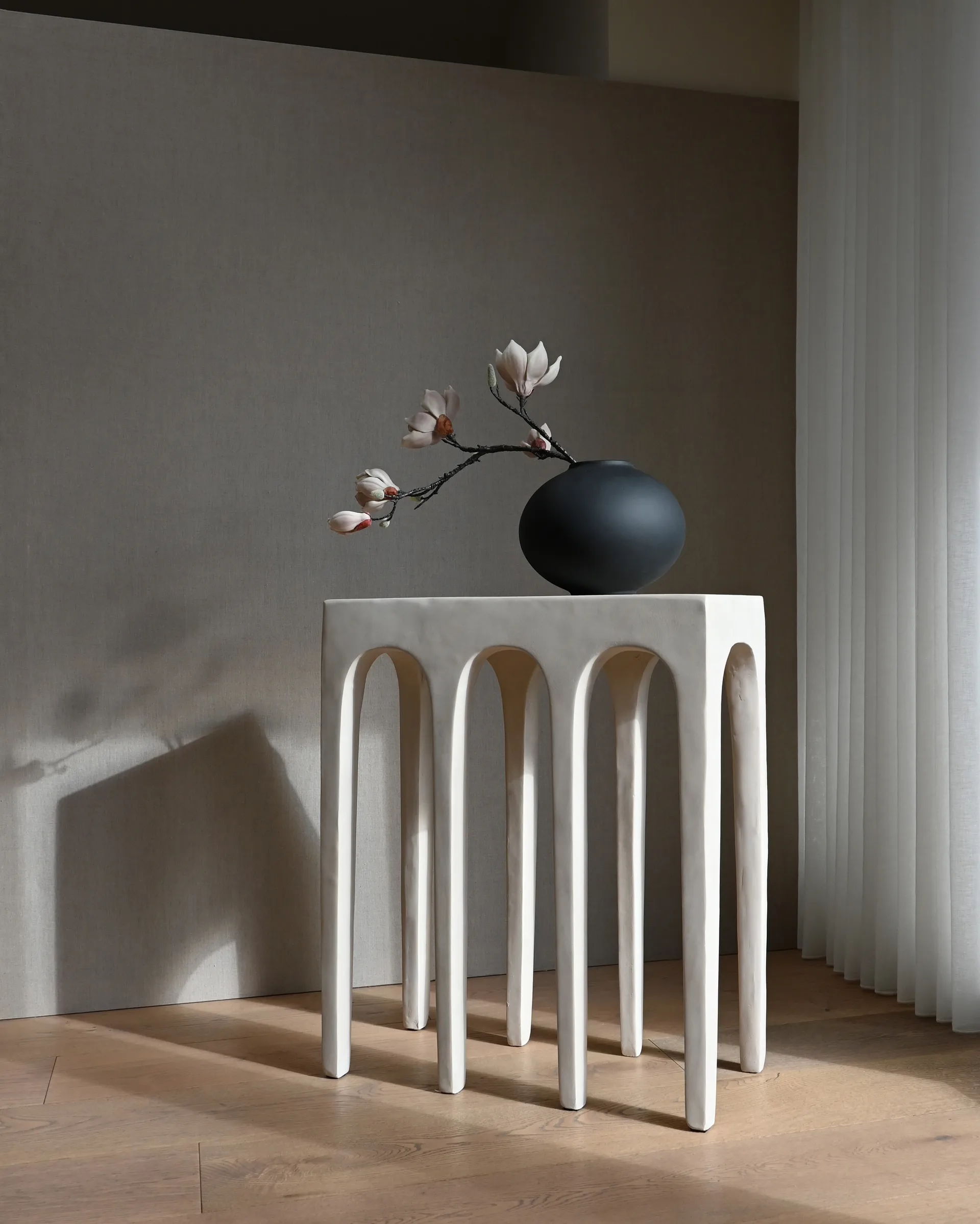 Bow Console mesa 70,5x80 cm, Bétula 101 Copenhagen