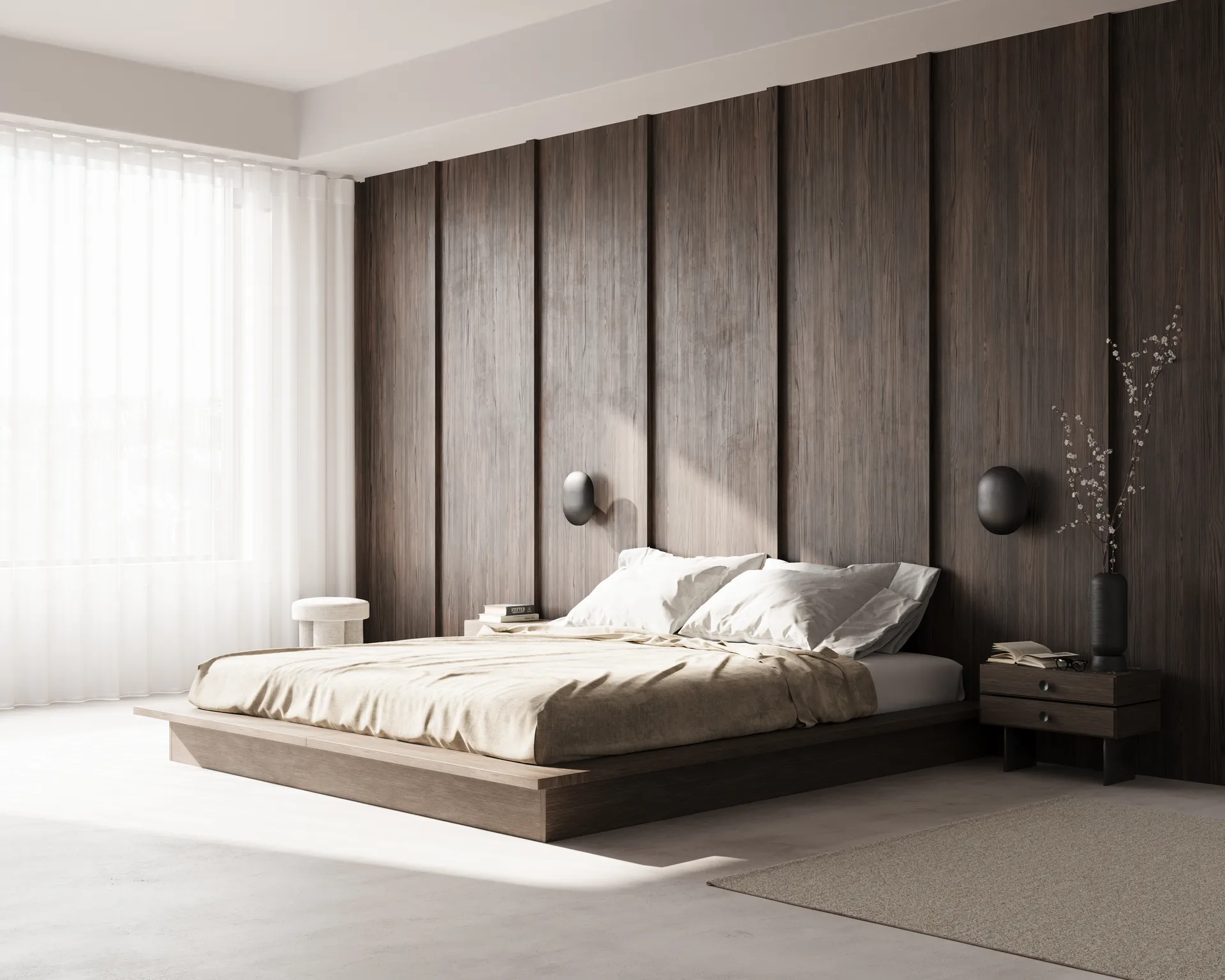 Candeeiro de parede Clam 26 cm, Burned black 101 Copenhagen