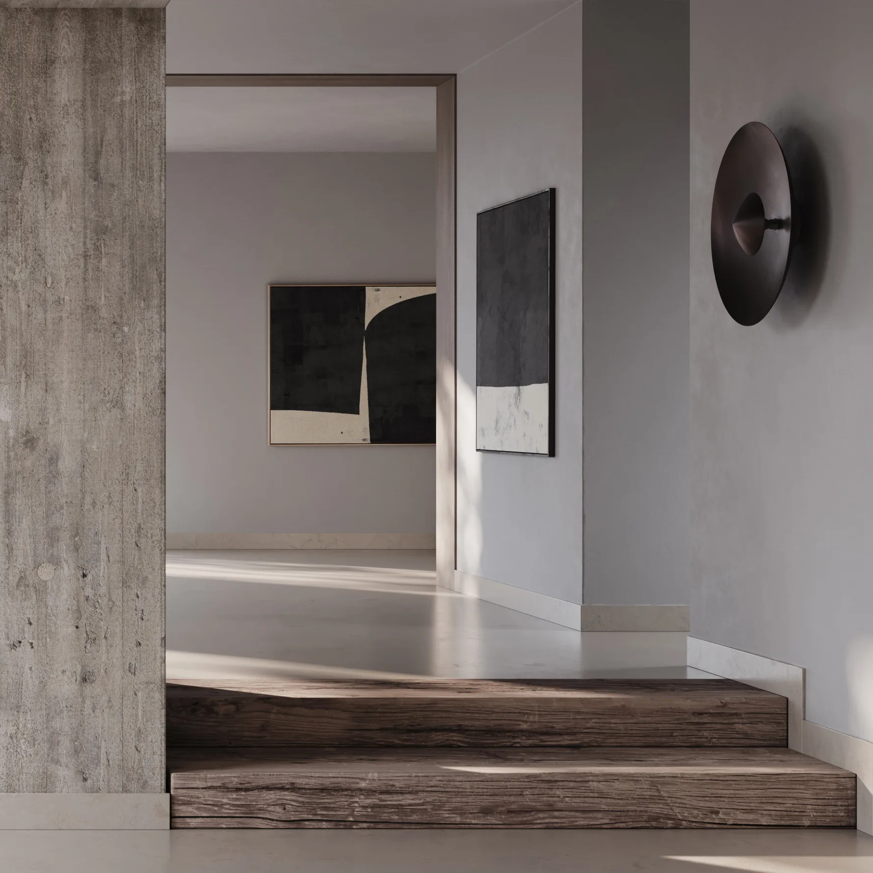 Candeeiro de parede Dusk 50x50 cm, Burned Black 101 Copenhagen