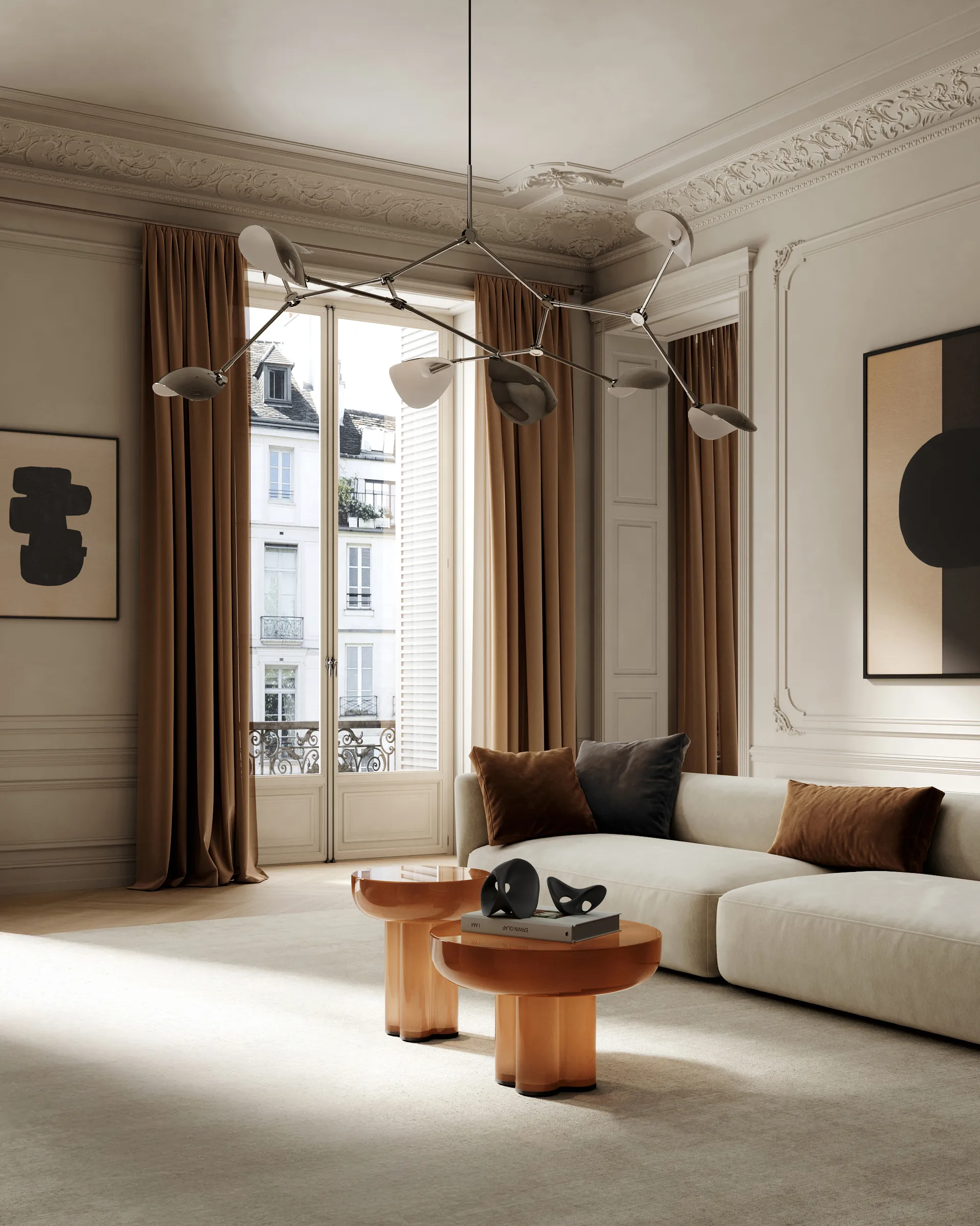 Crown mesa baixa Ø65 cm, Caramelo 101 Copenhagen