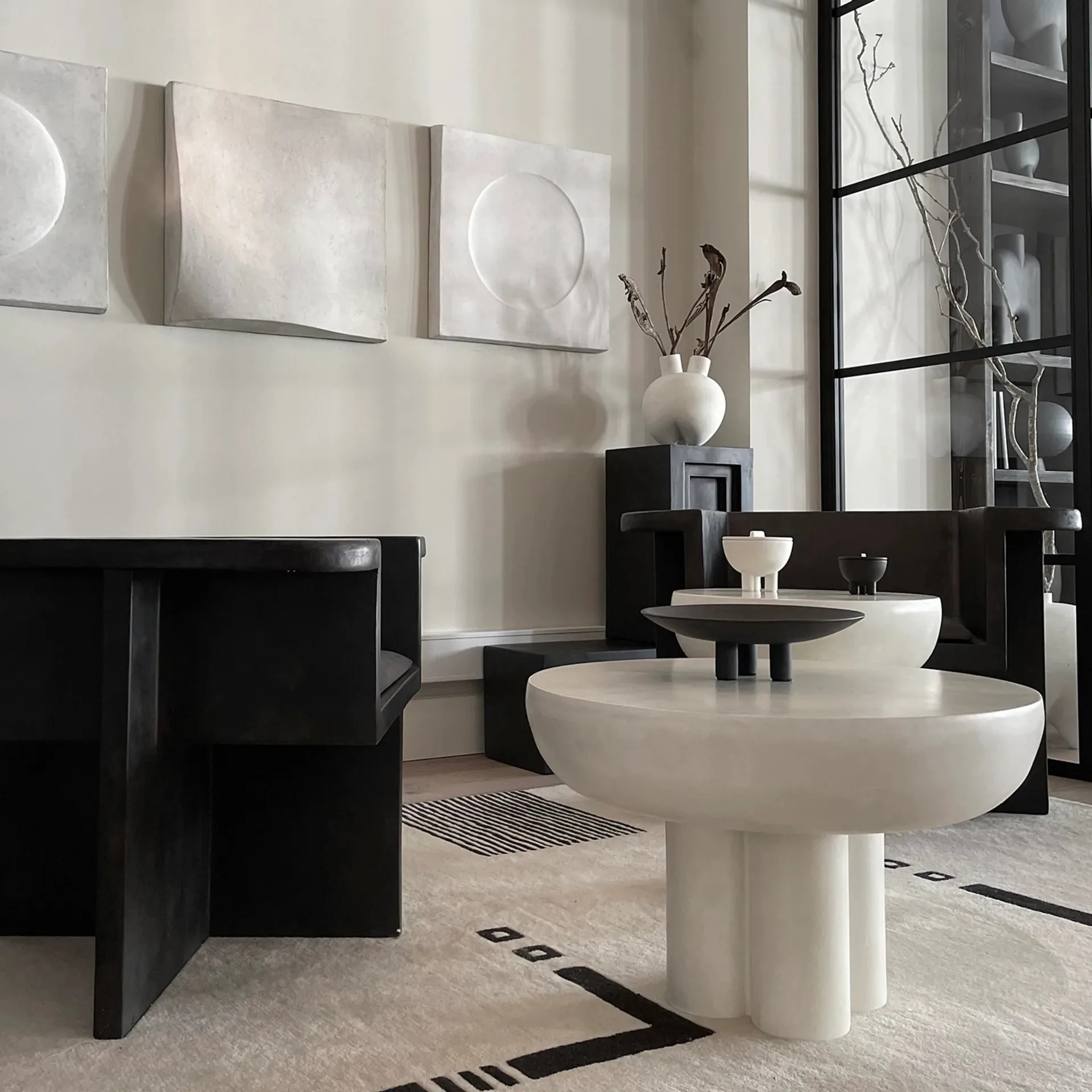 Crown mesa de apoio alta Ø45 cm, Bone white 101 Copenhagen