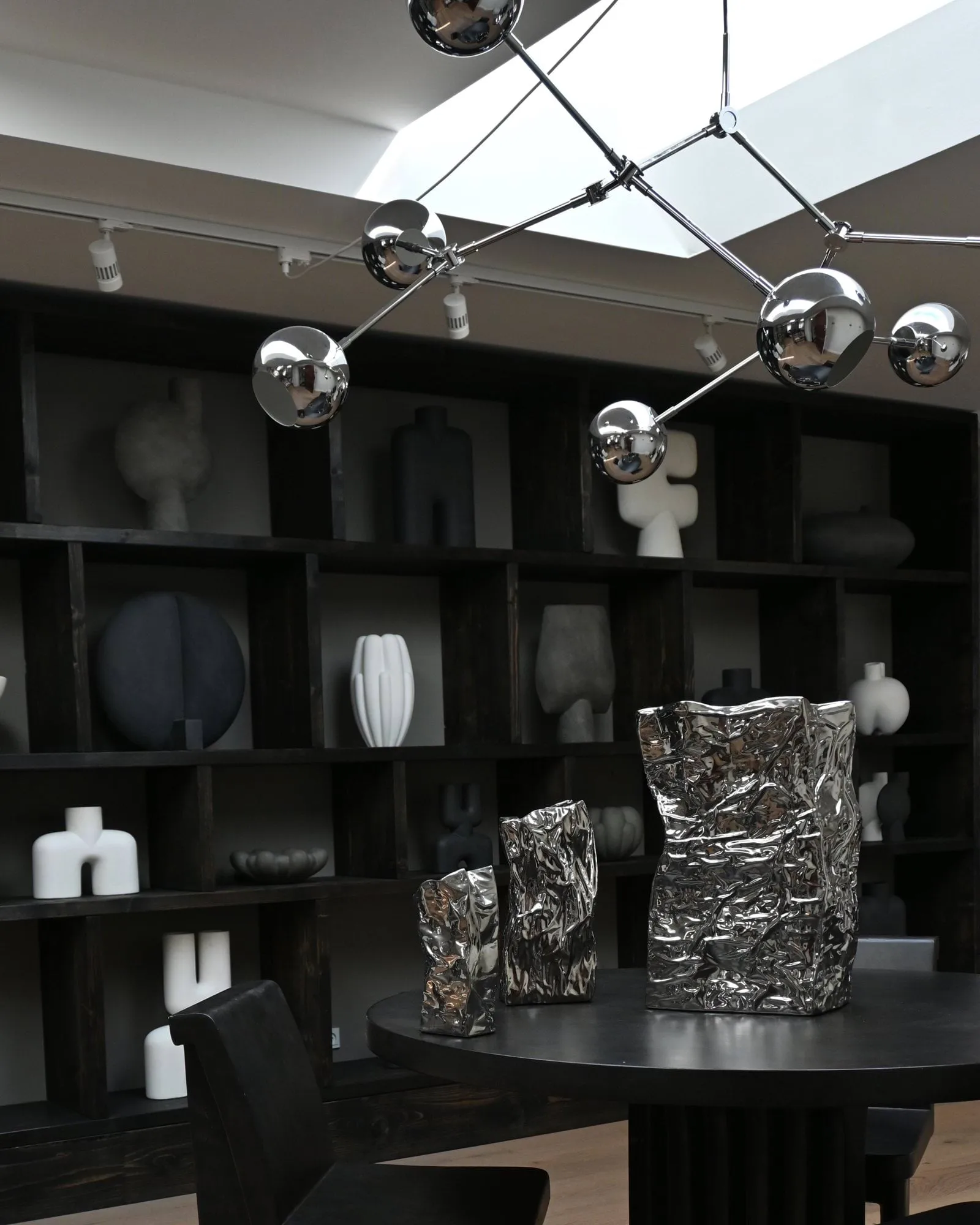 Drop Chandelier Globe candelabro de teto, Cromo 101 Copenhagen