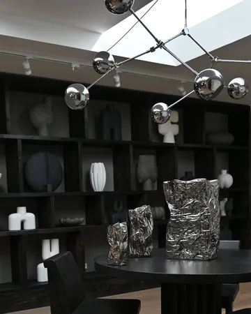 Drop Chandelier Globe candelabro de teto - Cromo - 101 Copenhagen