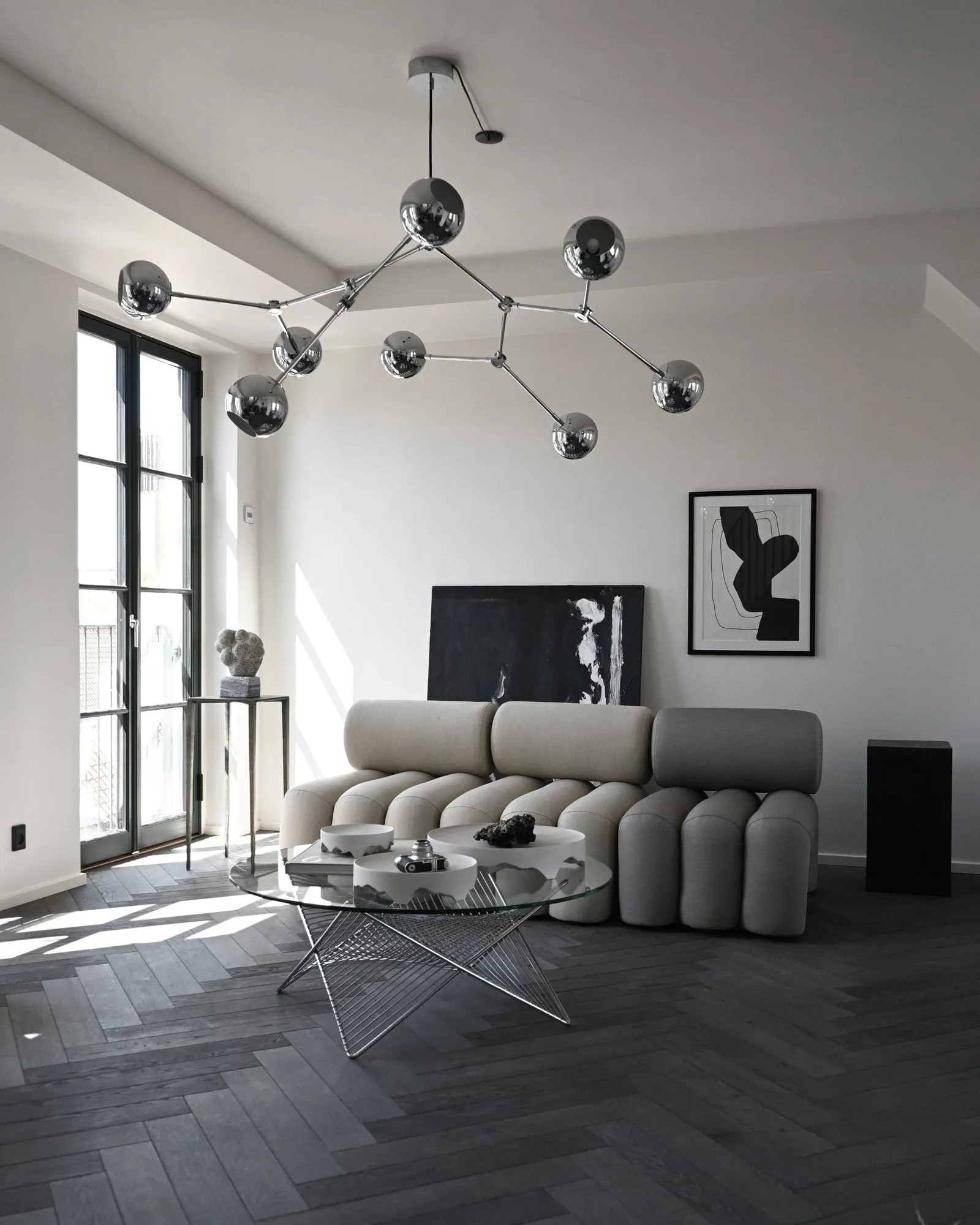 Drop Chandelier Globe candelabro de teto, Cromo 101 Copenhagen