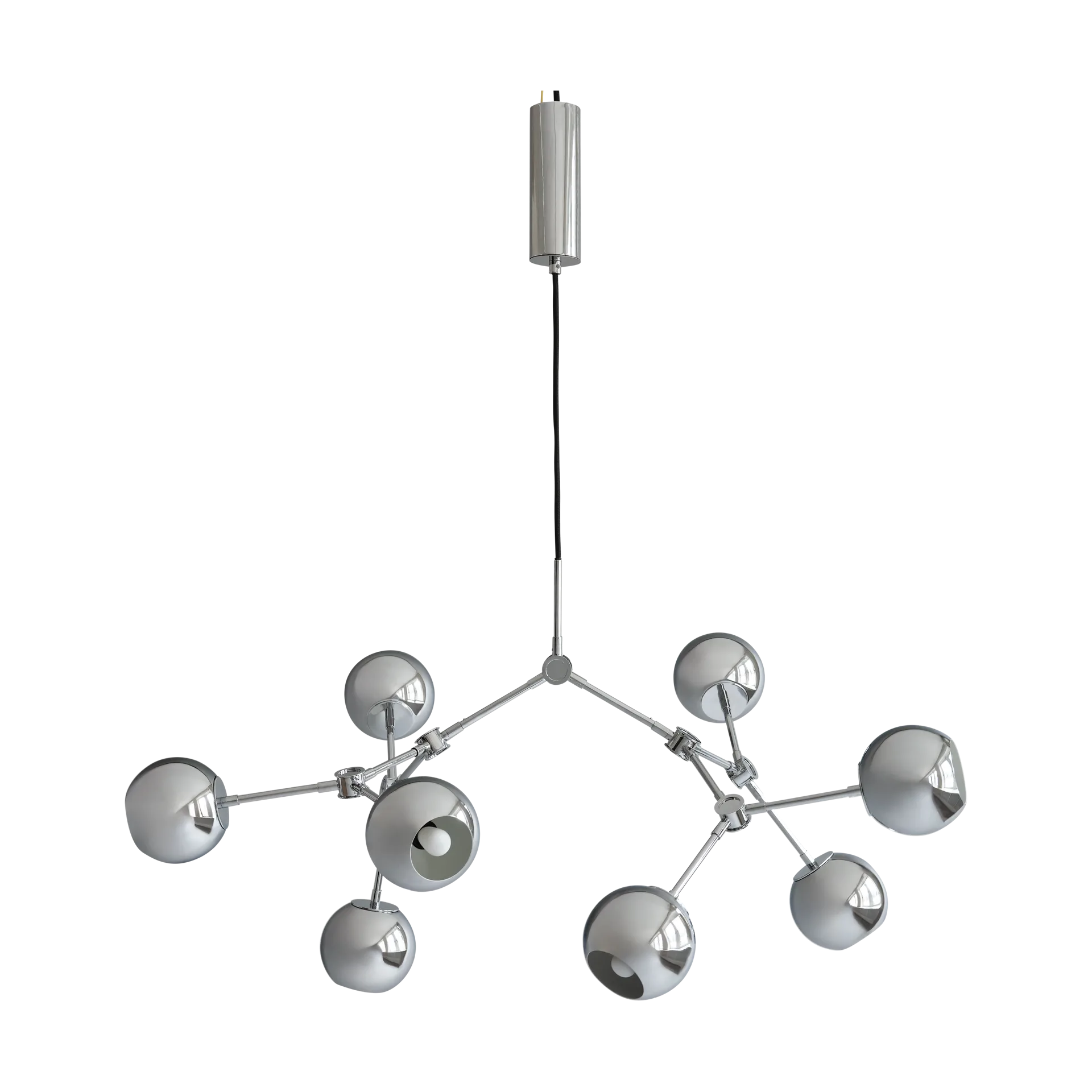 Drop Chandelier Globe candelabro de teto mini, Cromo 101 Copenhagen