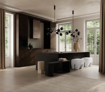 Drop Chandelier Globe candelabro de teto mini - Preto queimado - 101 Copenhagen