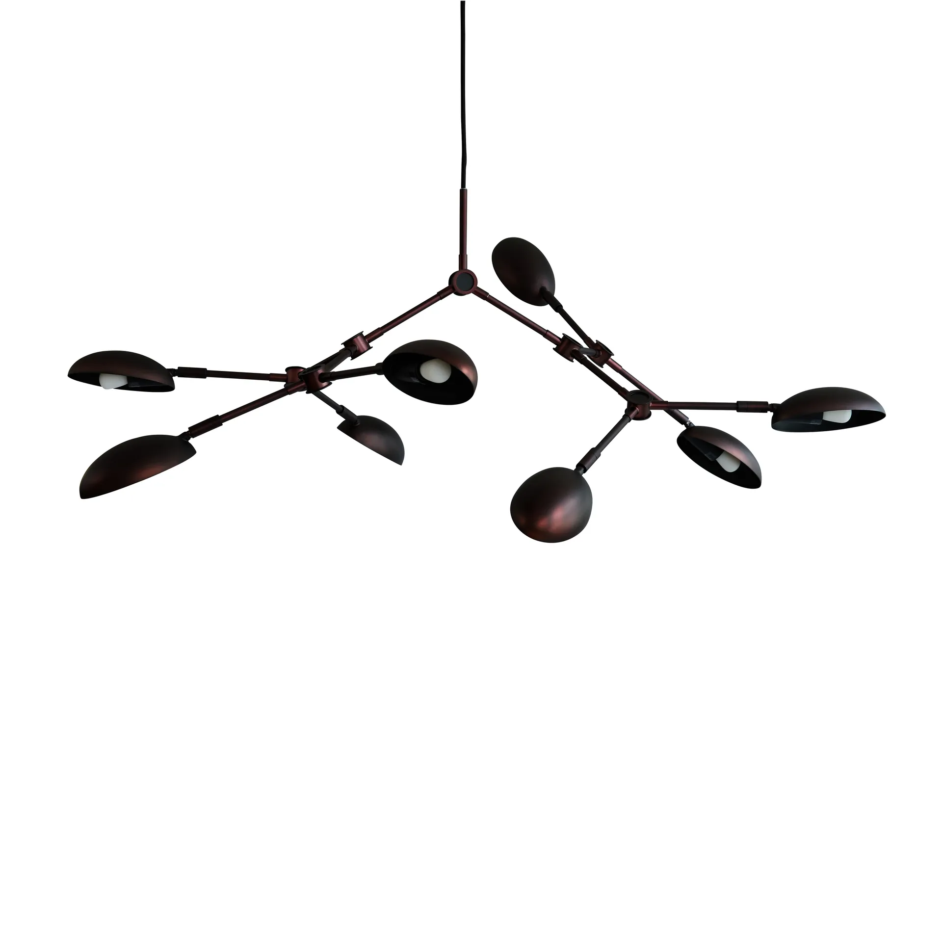 Drop Chandelier lustre mini, Burned black 101 Copenhagen