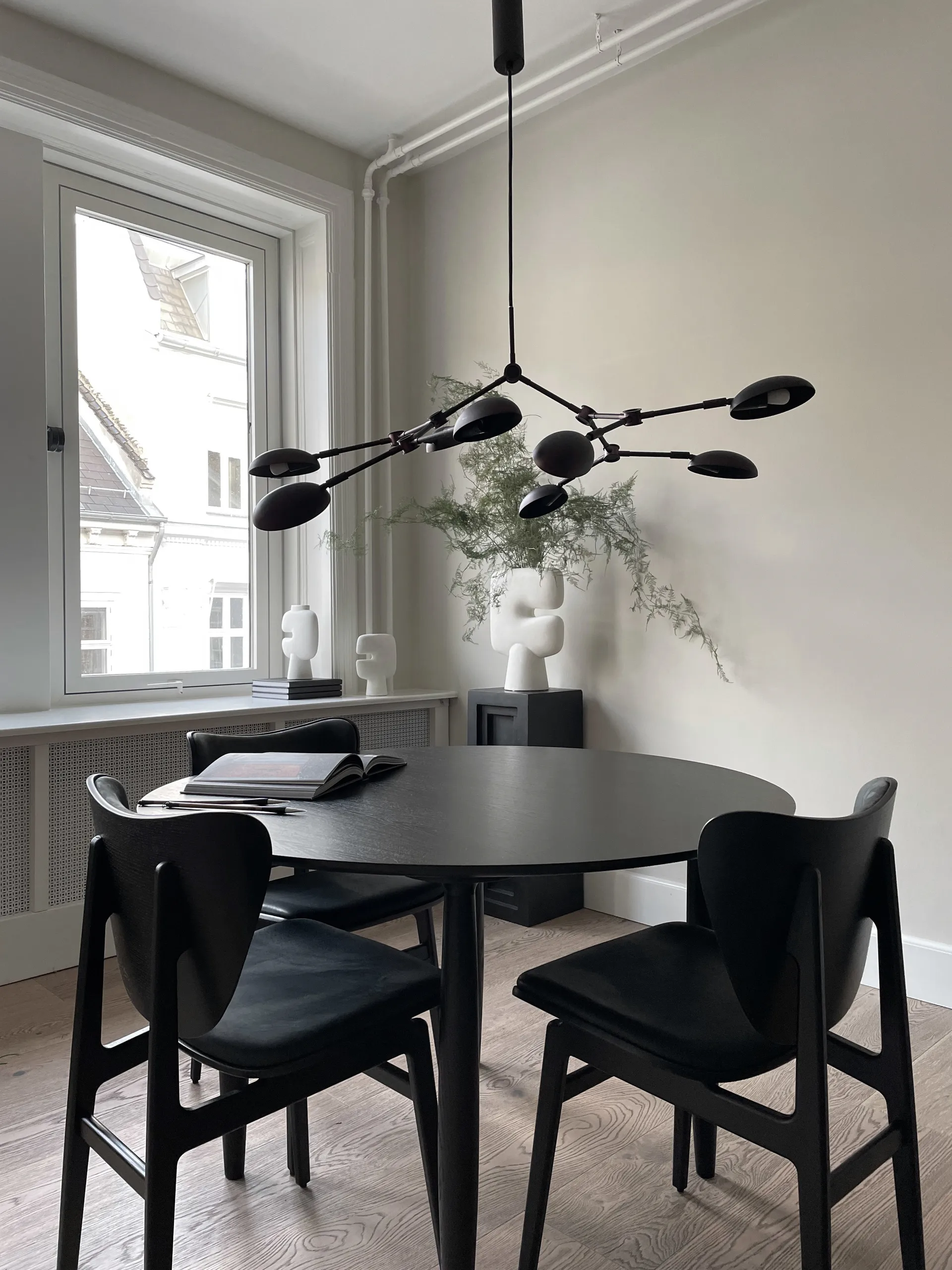 Drop Chandelier lustre mini, Burned black 101 Copenhagen