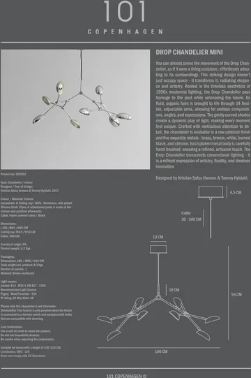 Drop Chandelier lustre mini - Chrome - 101 Copenhagen