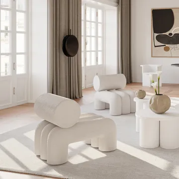 Foku Chair poltrona - Bouclé - 101 Copenhagen