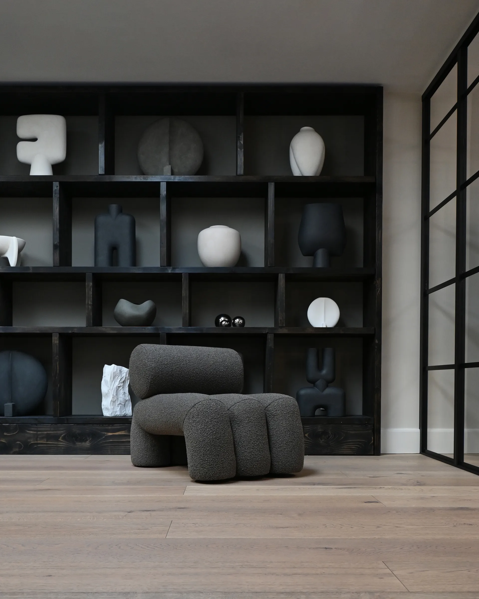 Foku Chair poltrona, Taupe escuro 101 Copenhagen