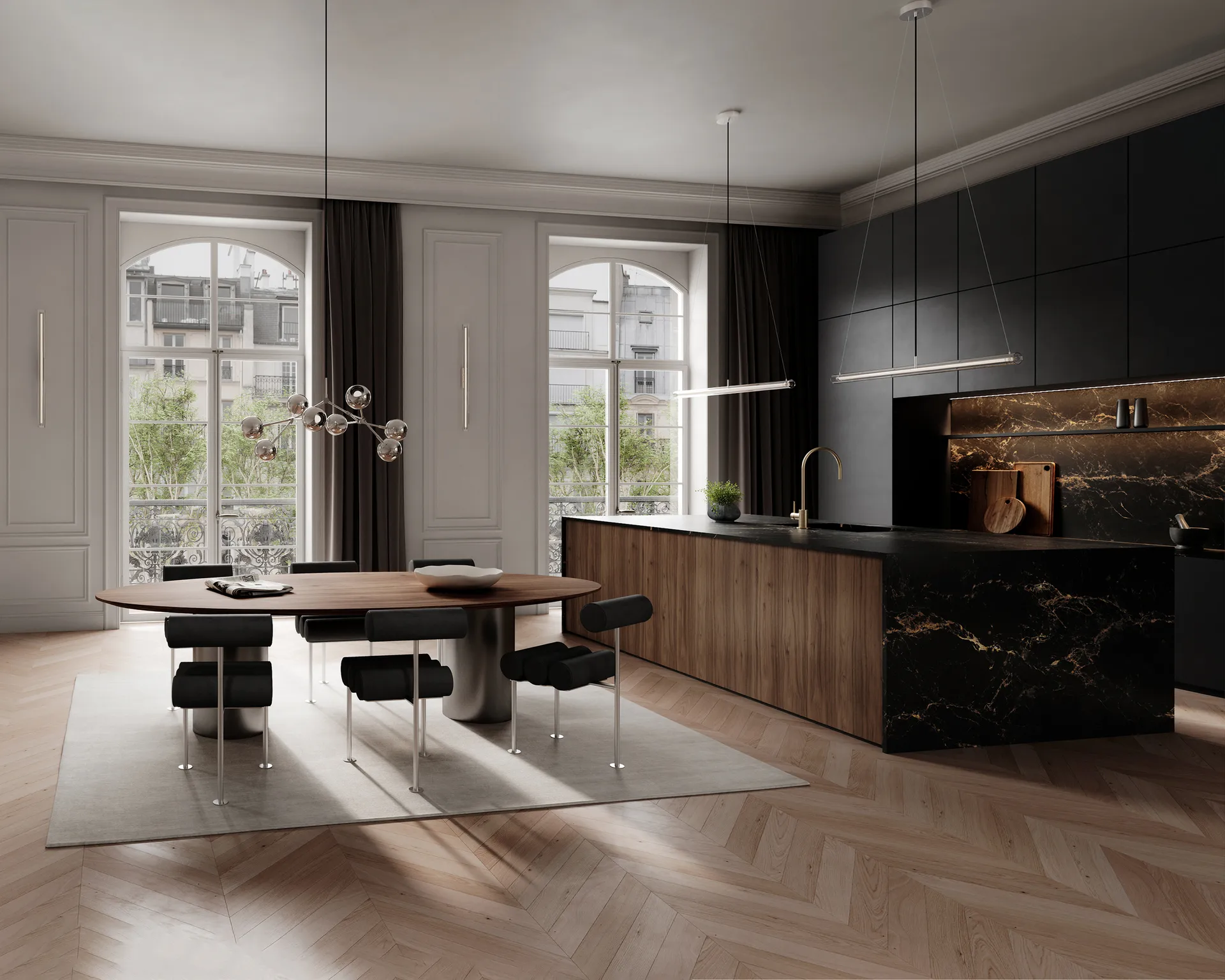 Frame candeeiro pendente, Cromado 101 Copenhagen