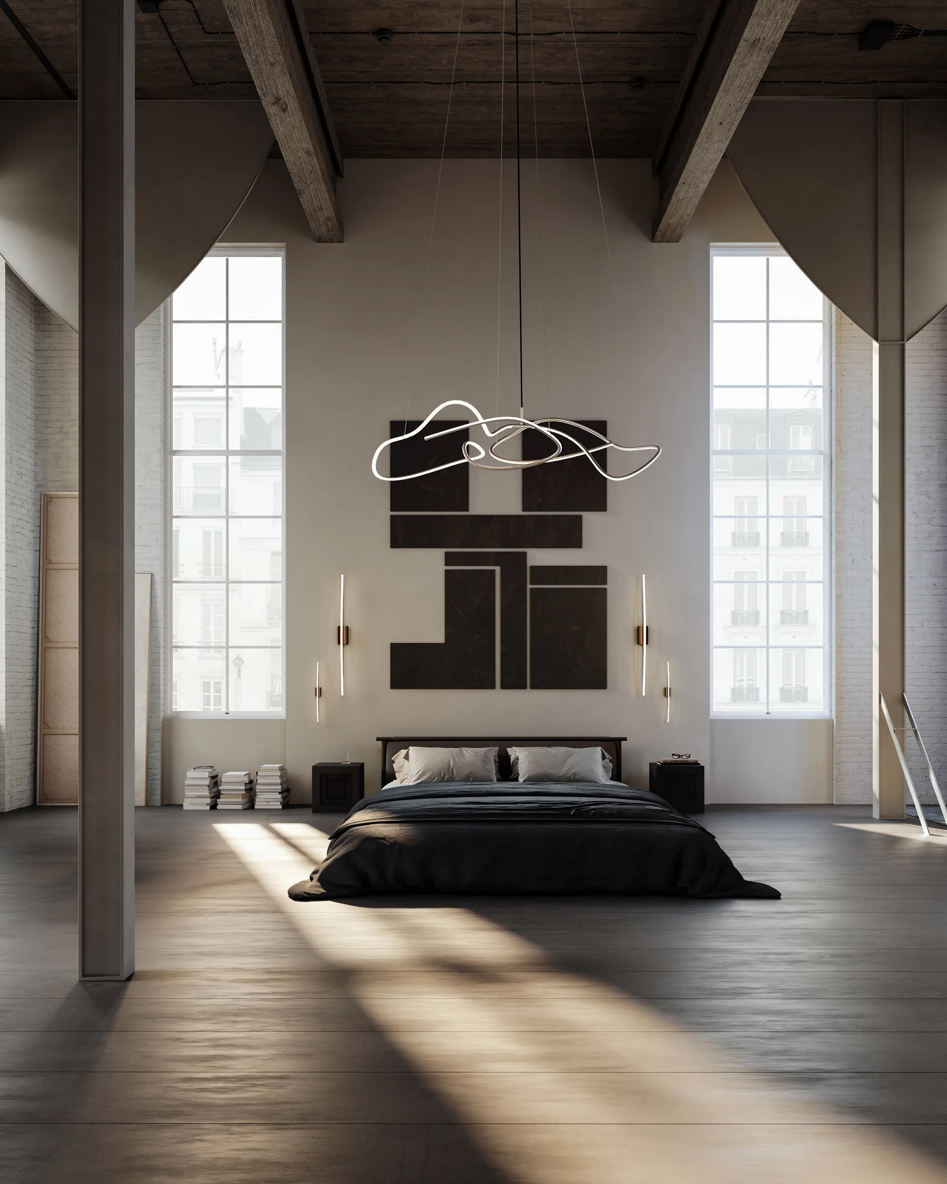 Ghost Chandelier candeeiro de teto grande, Cromo 101 Copenhagen