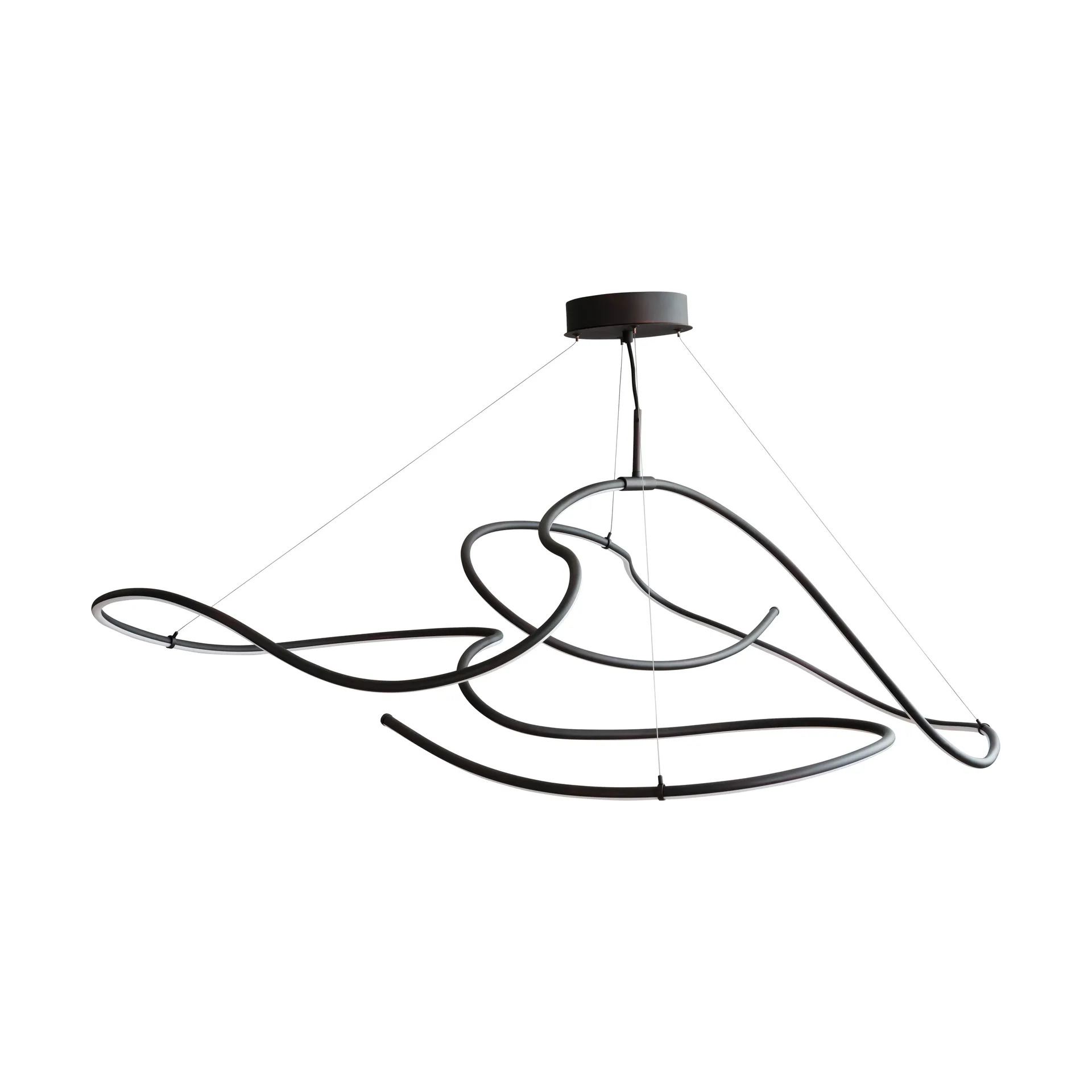 Ghost Chandelier candeeiro de teto grande, Preto queimado 101 Copenhagen