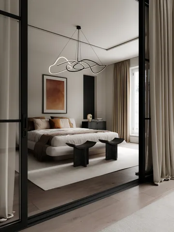 Ghost Chandelier candeeiro de teto grande - Preto queimado - 101 Copenhagen