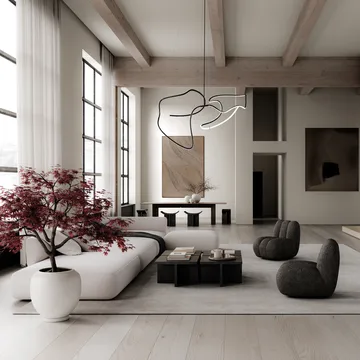 Ghost Chandelier candeeiro de teto grande - Preto queimado - 101 Copenhagen