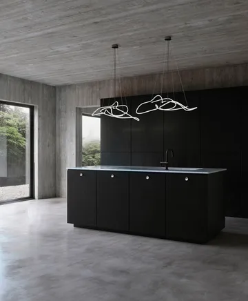 Ghost Chandelier candeeiro de teto mini - Preto queimado - 101 Copenhagen