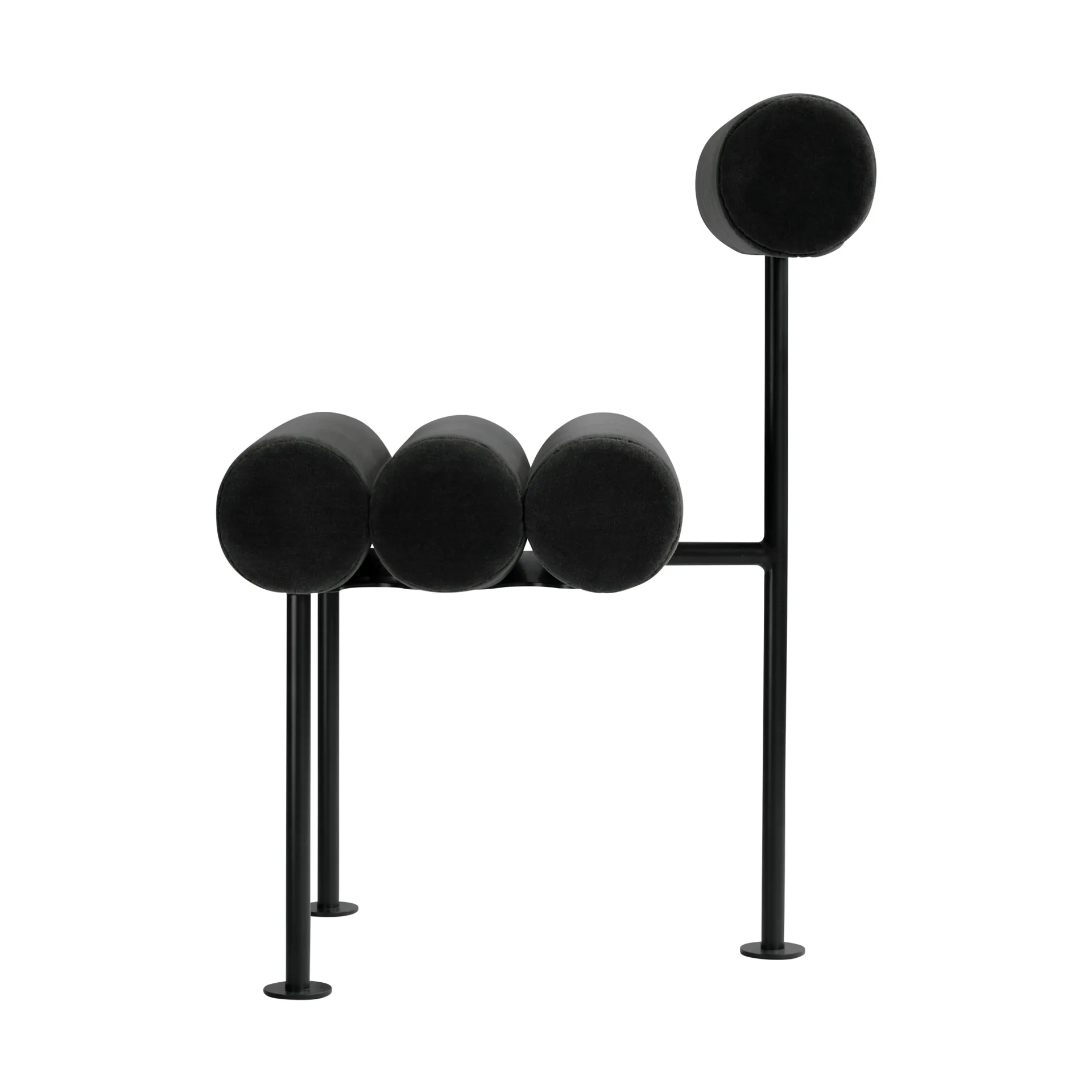 Hiro cadeira de mesa, Black frame-turfa 101 Copenhagen