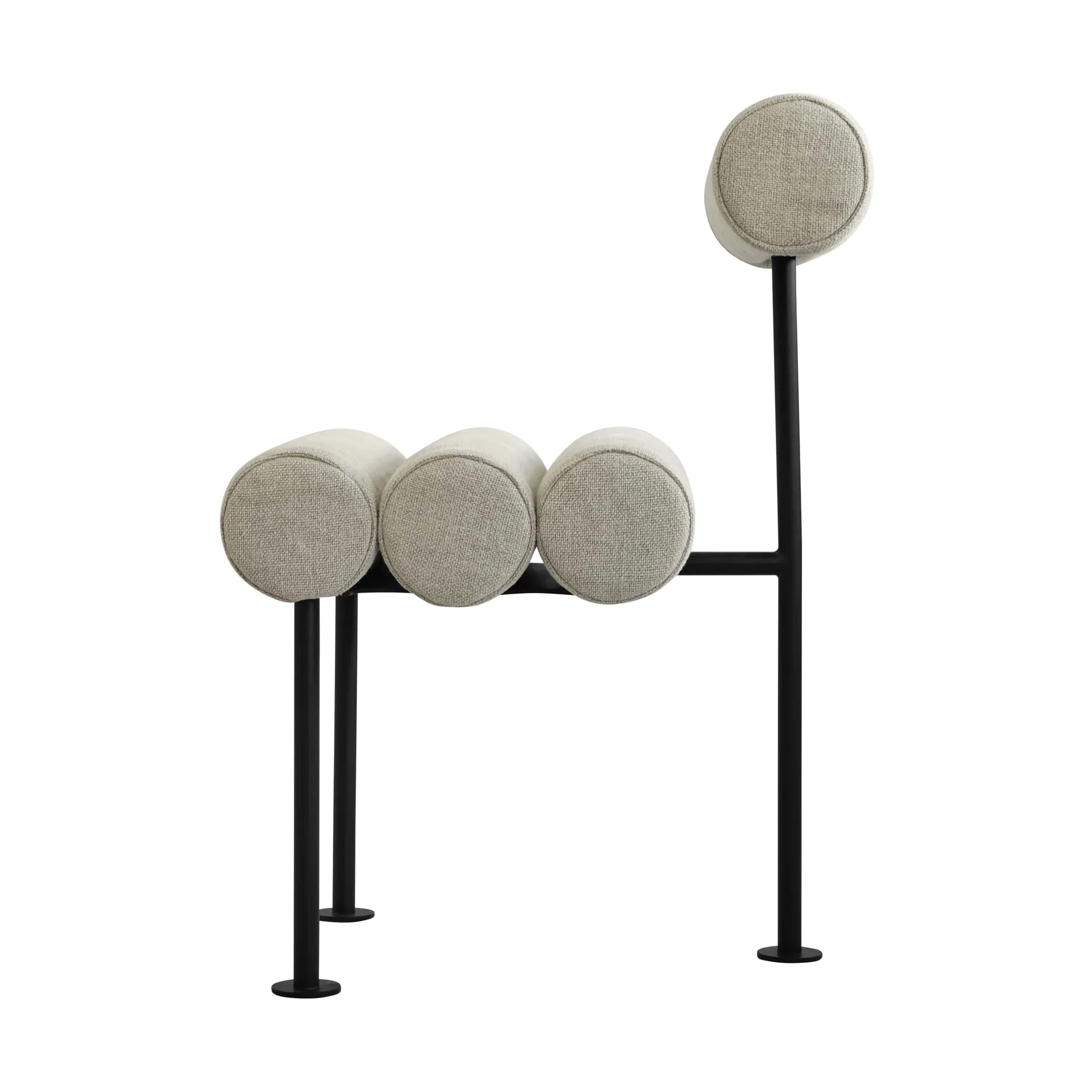 Hiro cadeira de mesa, Estrutura preta-areia 101 Copenhagen