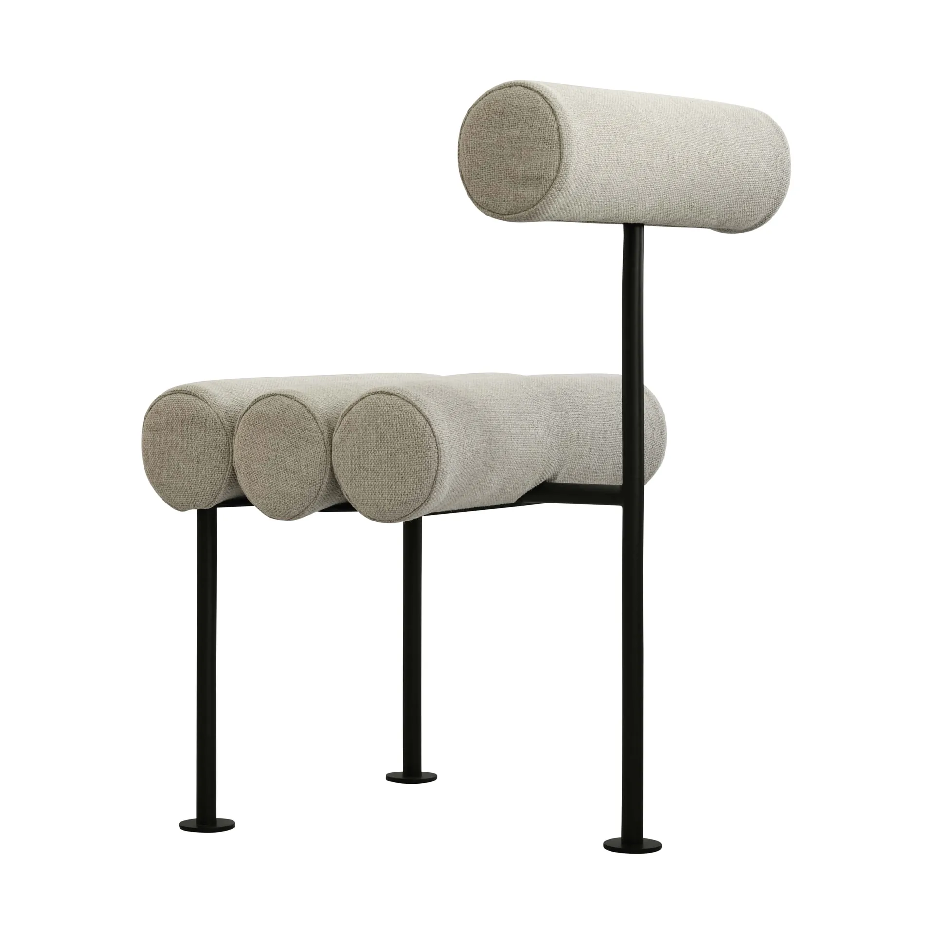 Hiro cadeira de mesa, Estrutura preta-areia 101 Copenhagen