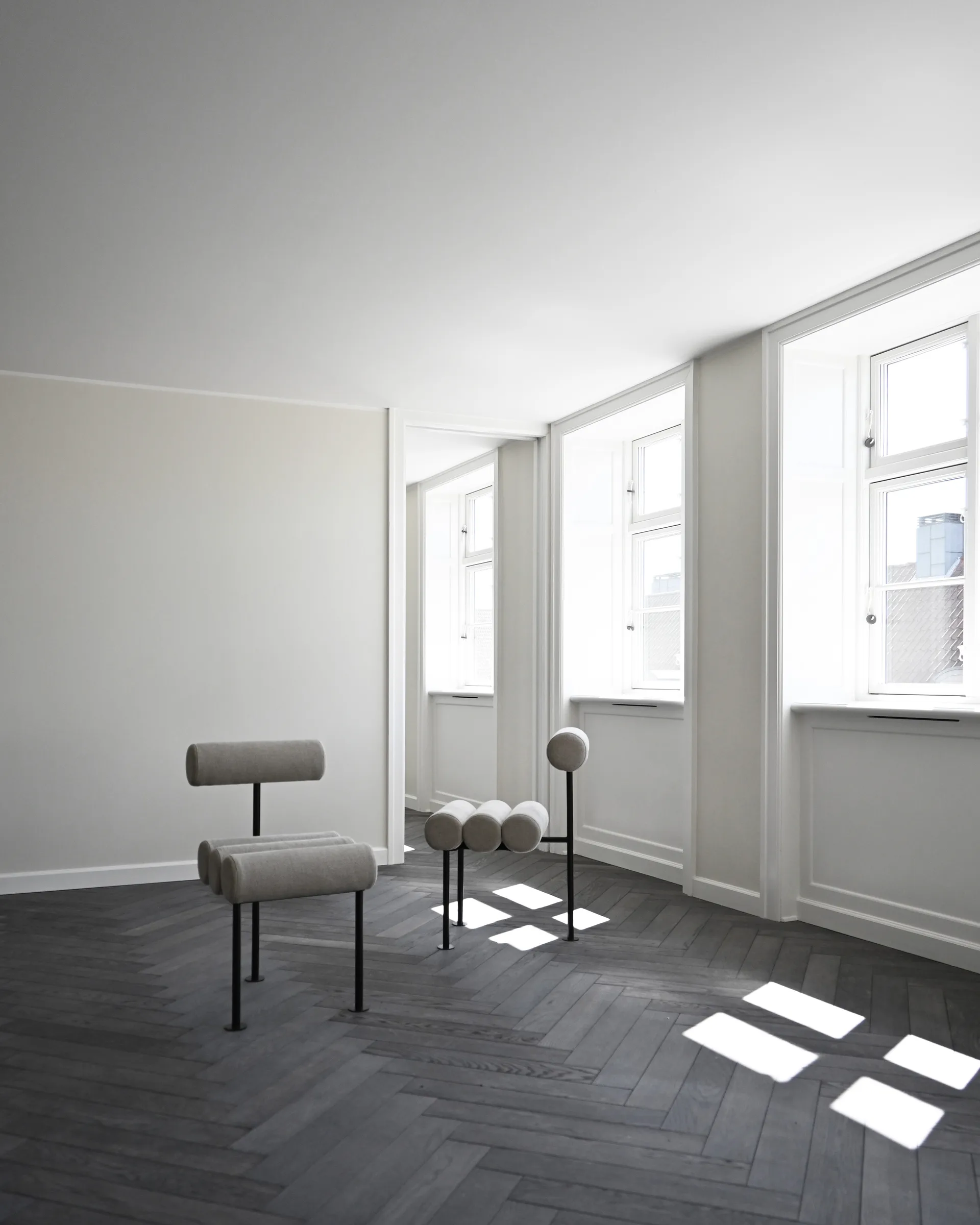 Hiro cadeira de mesa, Estrutura preta-areia 101 Copenhagen