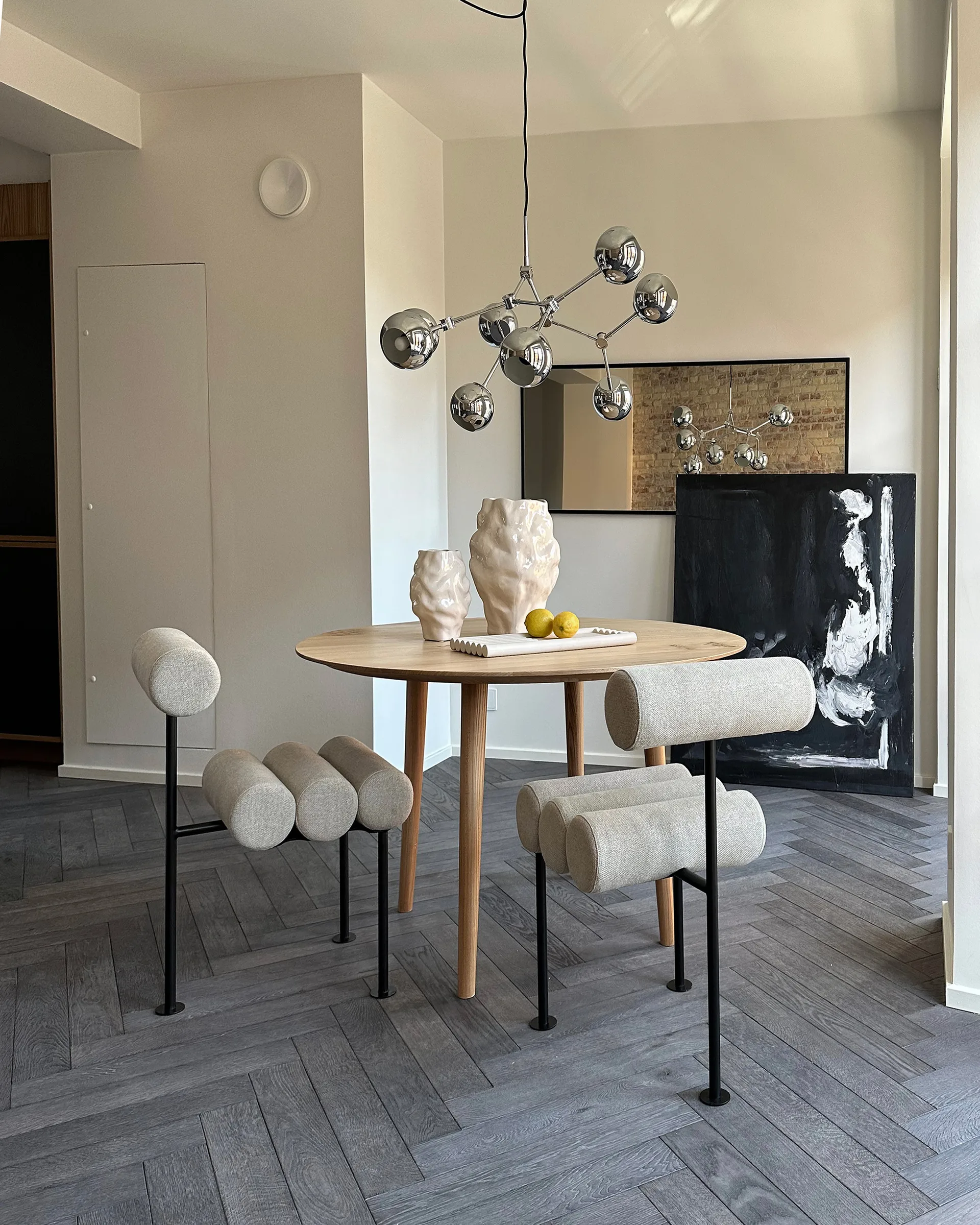 Hiro cadeira de mesa, Estrutura preta-areia 101 Copenhagen