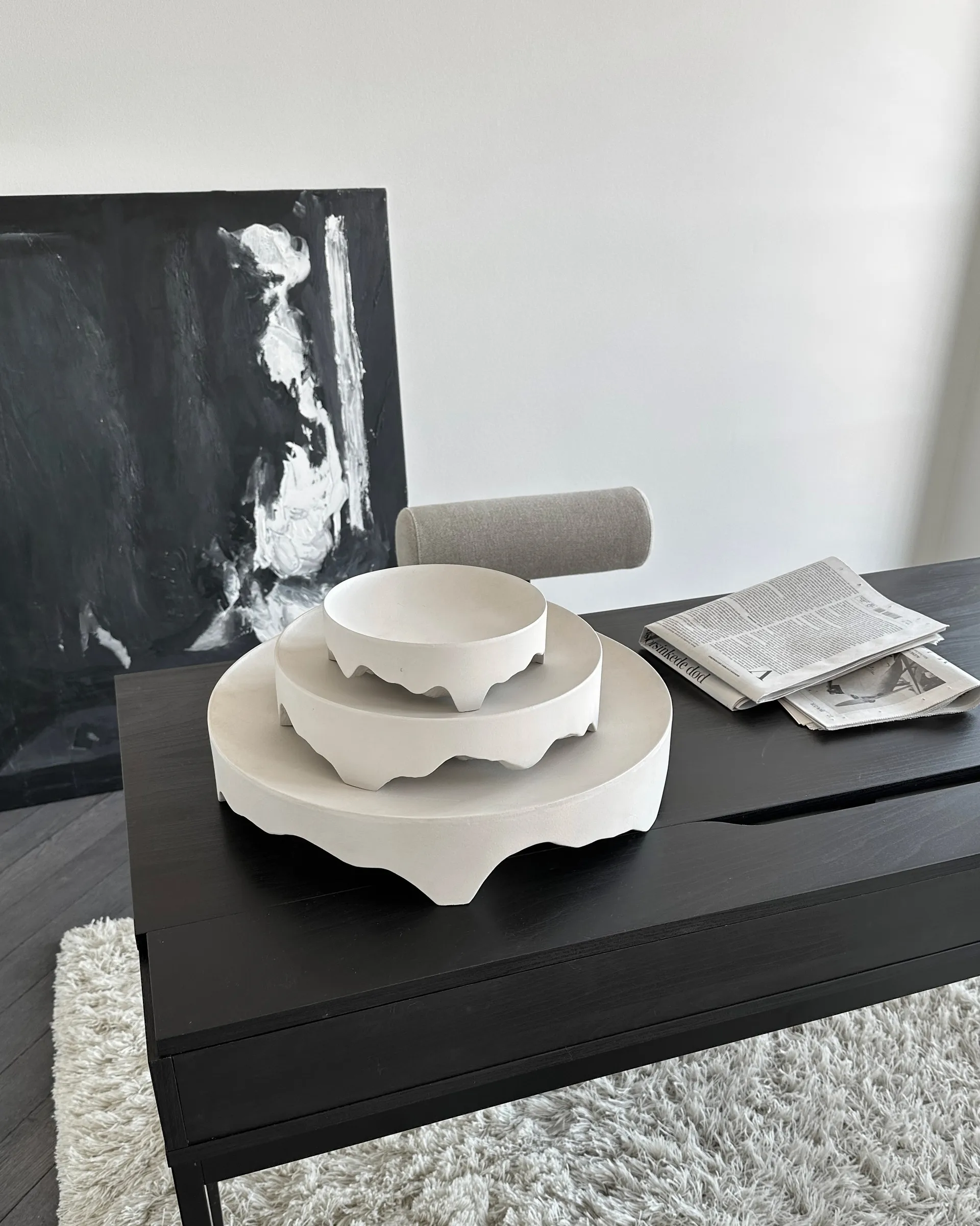 Iwa tabuleiro decorativo, Bétula, Ø20 101 Copenhagen