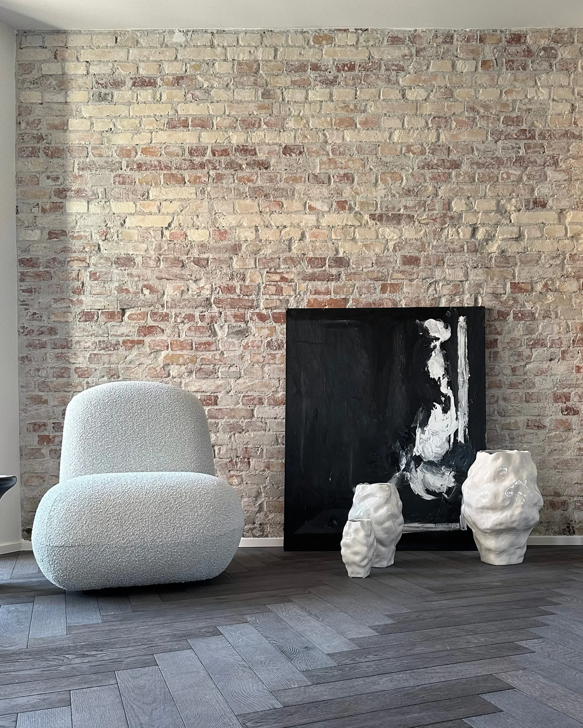 Katachi vaso médio, Bétula com acabamento brilhante 101 Copenhagen