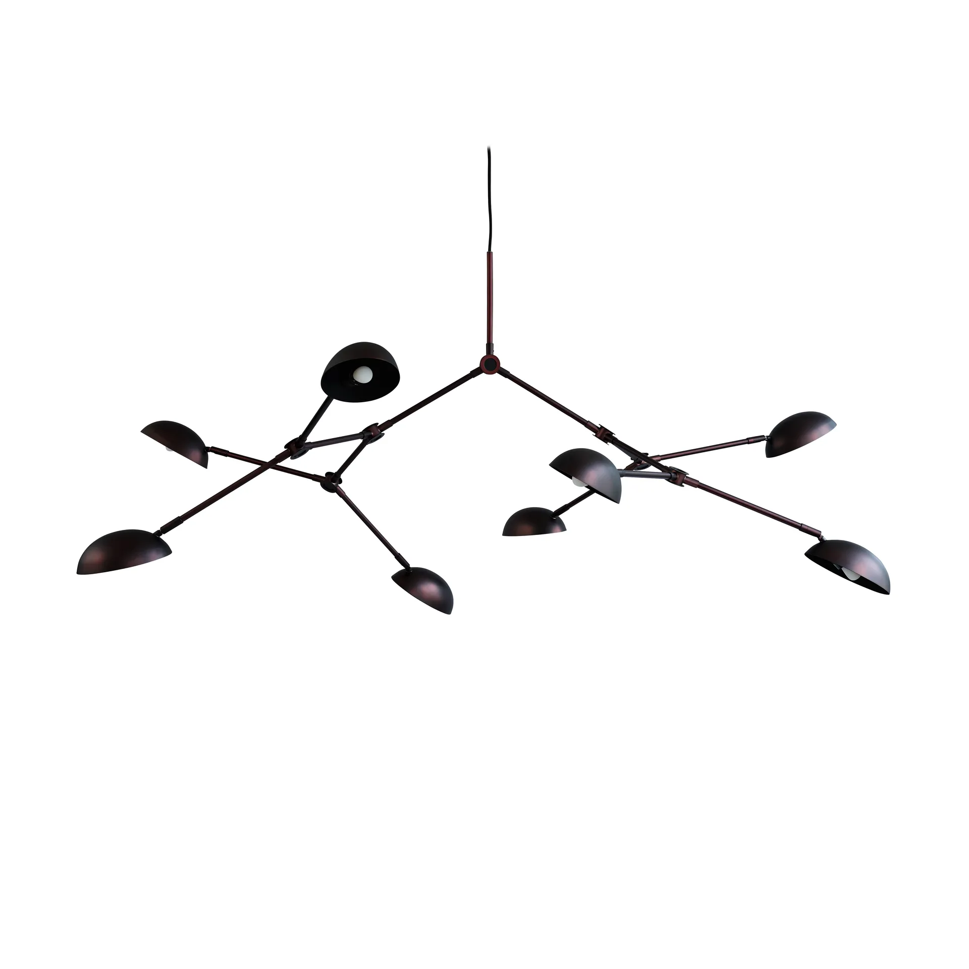 Lustre Drop Chandelier, Burned black 101 Copenhagen