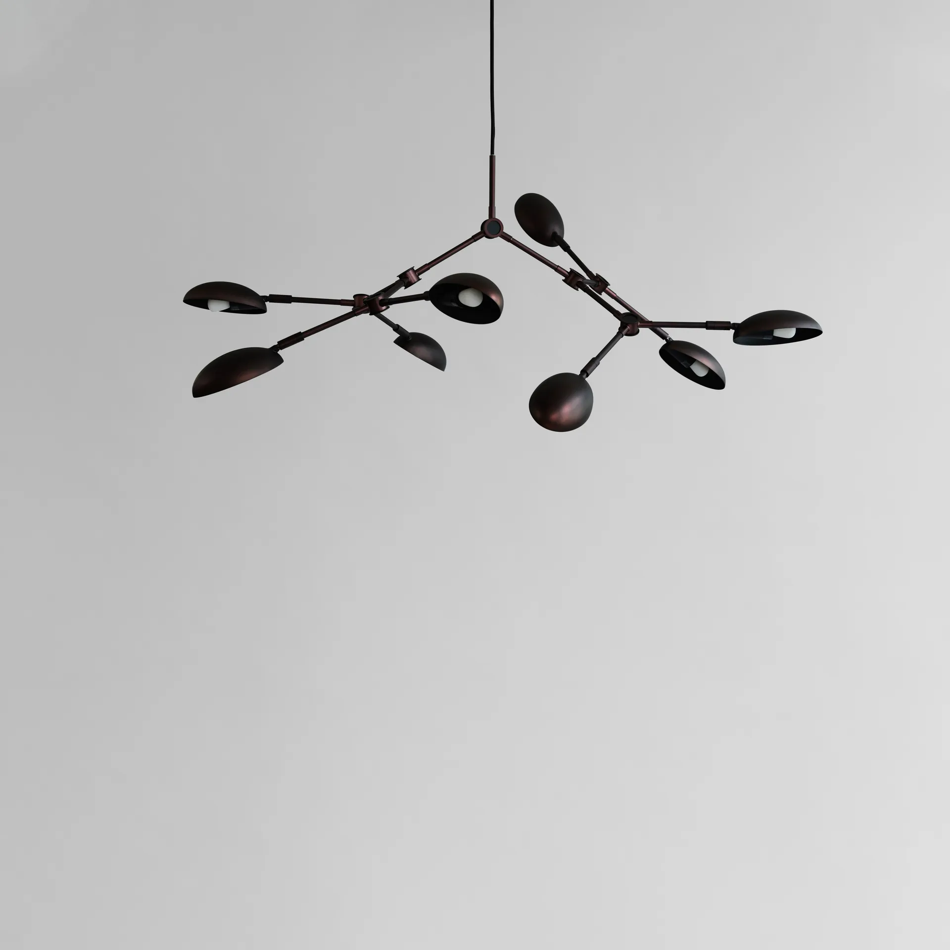 Lustre Drop Chandelier mini, Burned black 101 Copenhagen