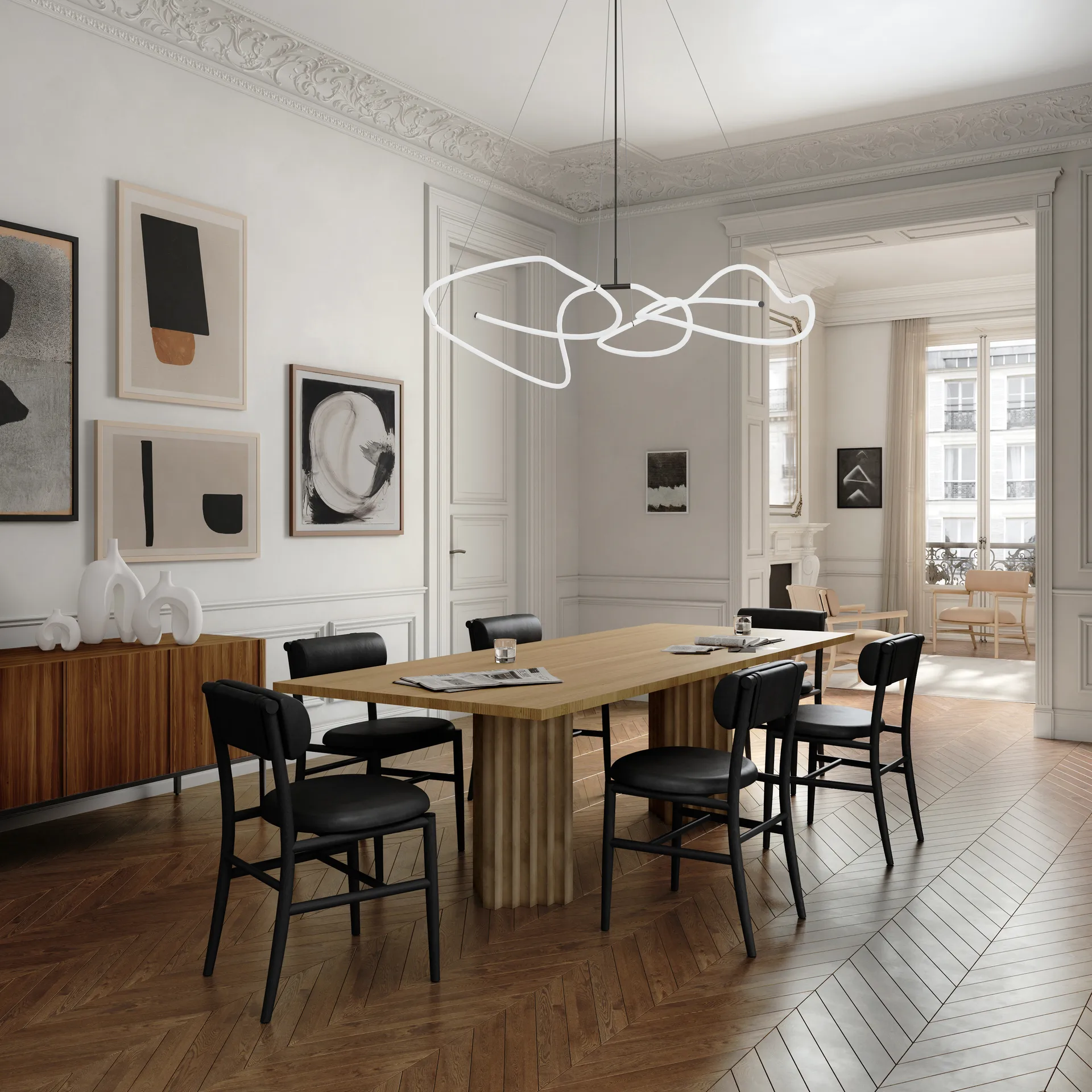 Nama cadeira lounge, Camurça polida 101 Copenhagen