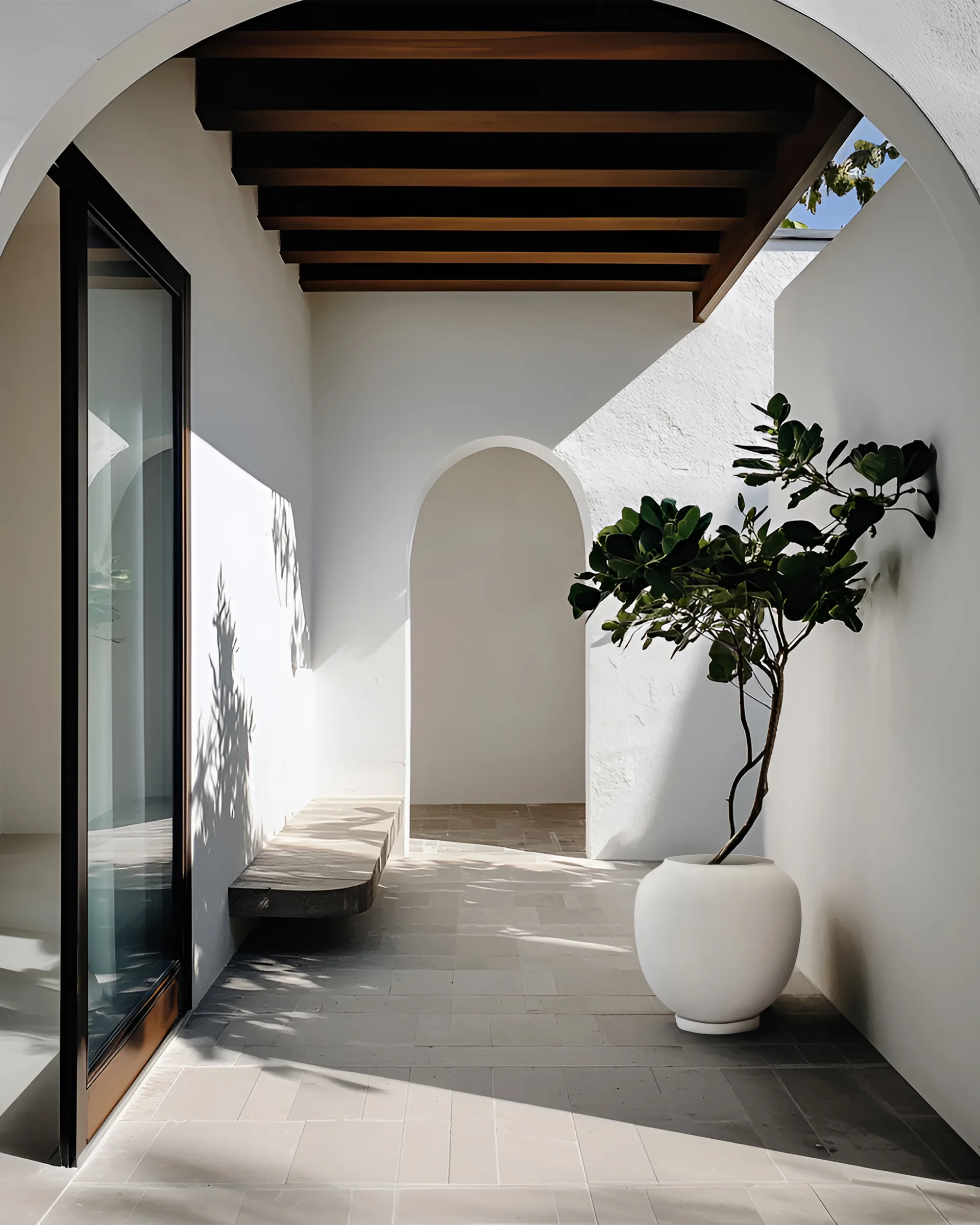 Sunao vaso de planta grande 53 cm, Bétula 101 Copenhagen