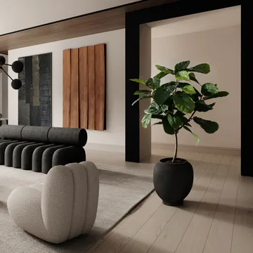 Sunao vaso grande 55 cm - Preto - 101 Copenhagen