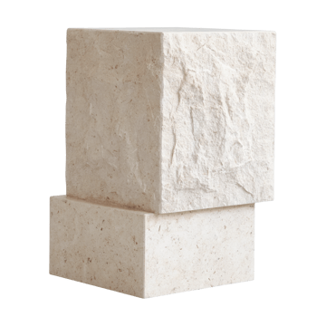 Temple mesa de centro alta 50x33 cm - Cromo-calcário - 101 Copenhagen