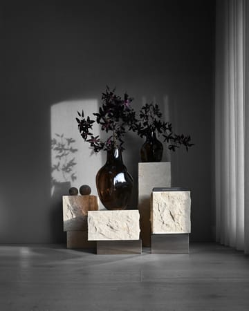 Temple mesa de centro alta 50x33 cm - Cromo-calcário - 101 Copenhagen