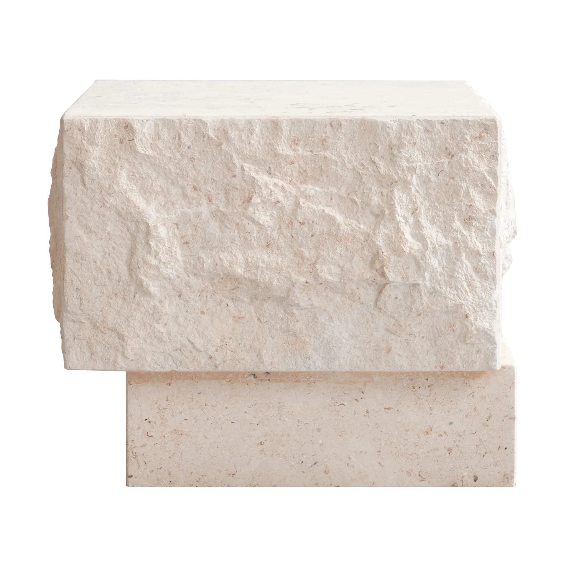 Temple mesa de centro baixa 42x40 cm, Cromo-calcário 101 Copenhagen