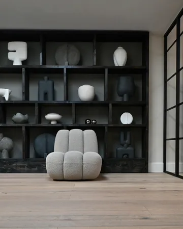 Toe cadeira de lounge bouclé - Areia fumada - 101 Copenhagen