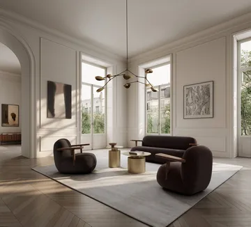 Toe chair poltrona com braços - Carvalho castanho clássico-castanho escuro - 101 Copenhagen