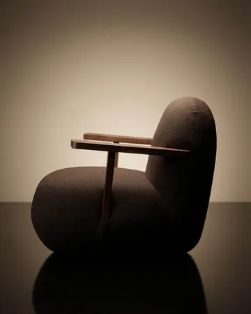 Toe chair poltrona com braços - Carvalho castanho clássico-castanho escuro - 101 Copenhagen
