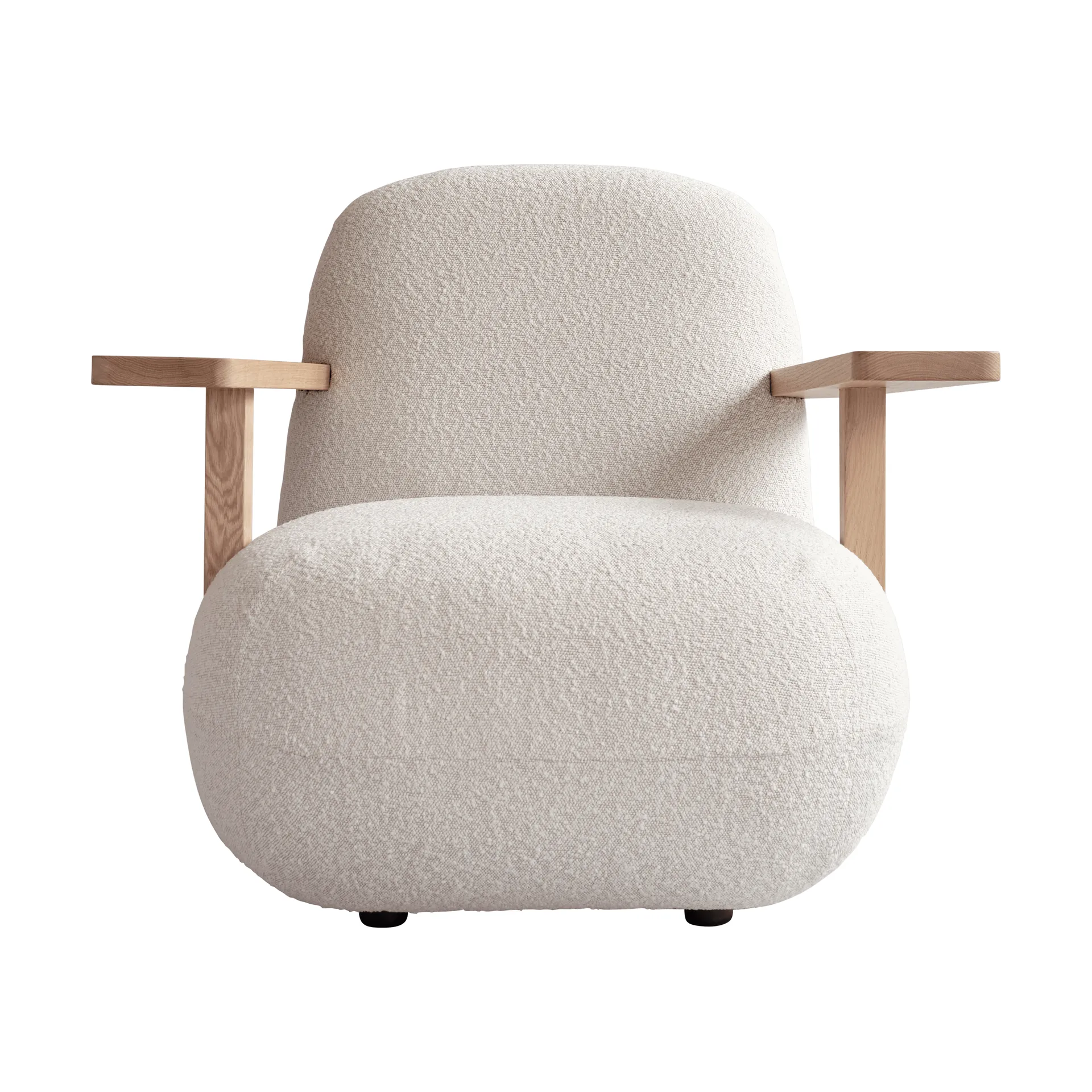 Toe chair poltrona com braços, Carvalho natural-off white 101 Copenhagen
