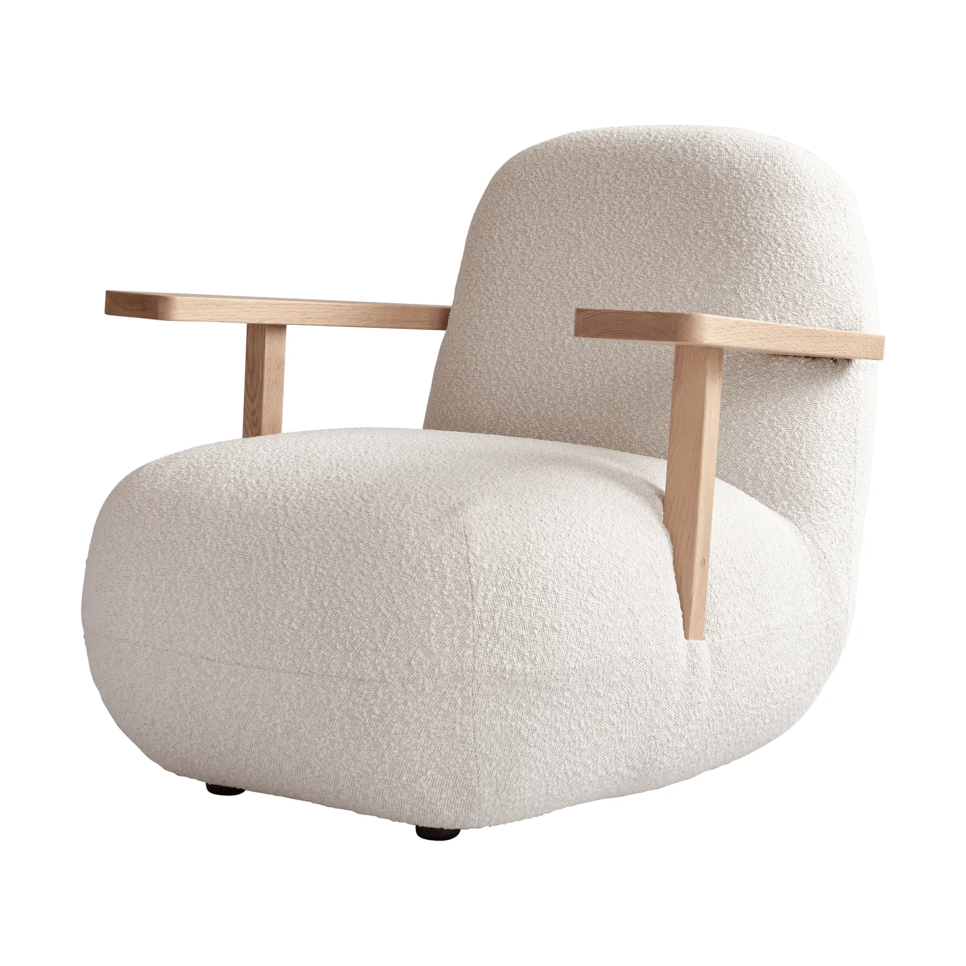Toe chair poltrona com braços, Carvalho natural-off white 101 Copenhagen