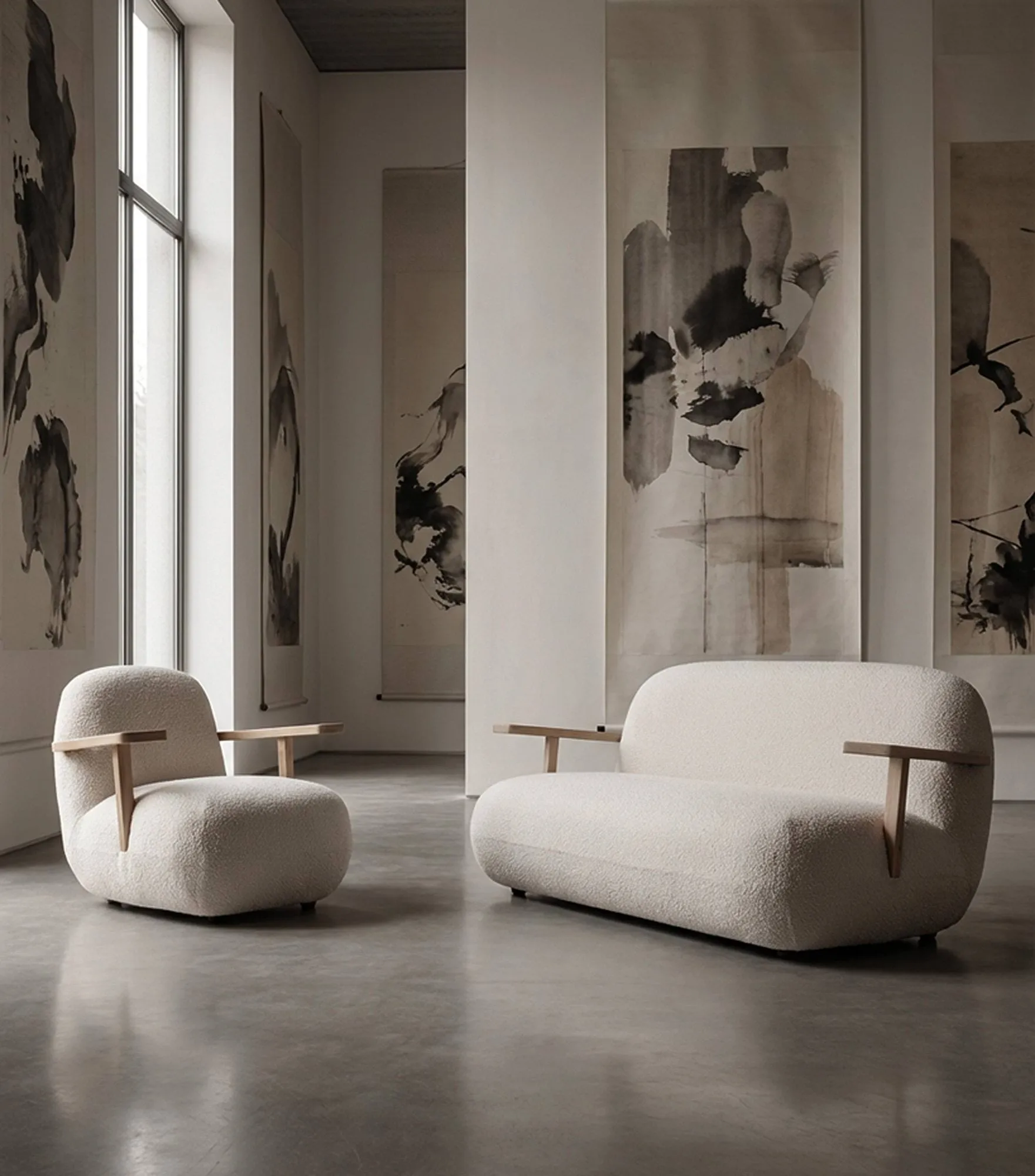 Toe chair poltrona com braços, Carvalho natural-off white 101 Copenhagen