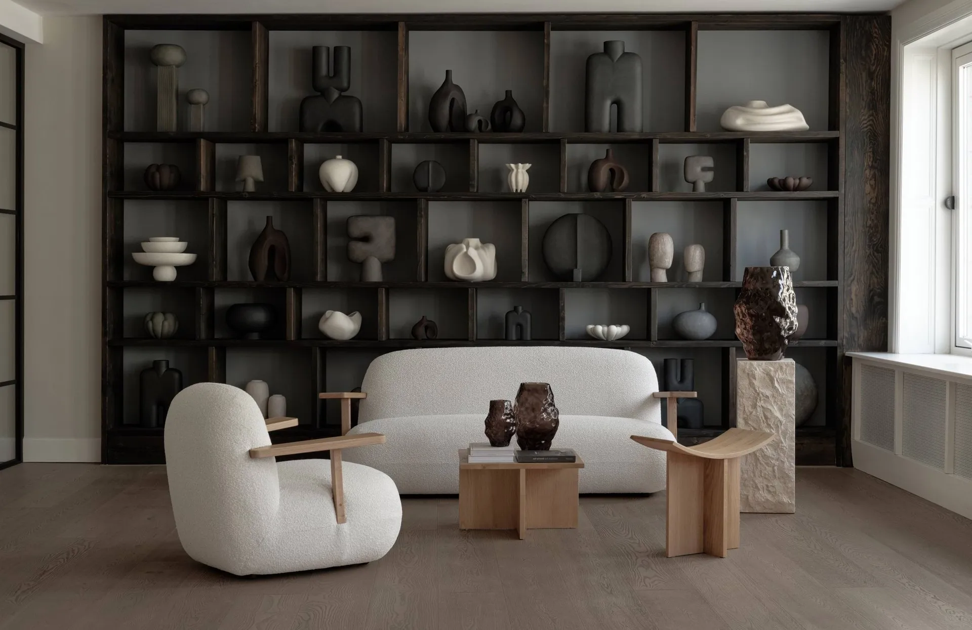Toe chair poltrona com braços, Carvalho natural-off white 101 Copenhagen